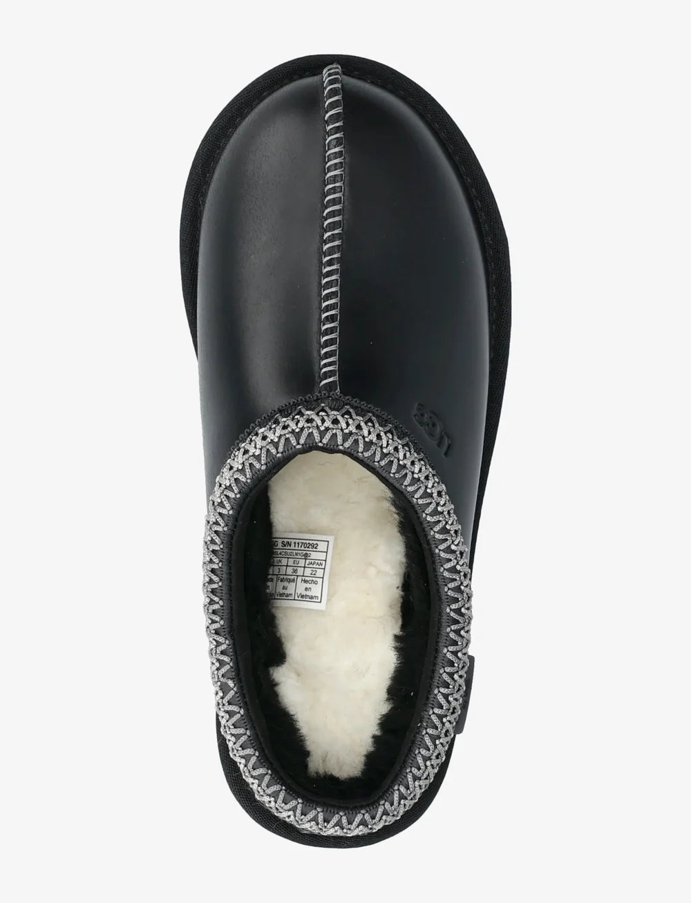 UGG - W Tasman LTHR Regen - platta mules - black - 3