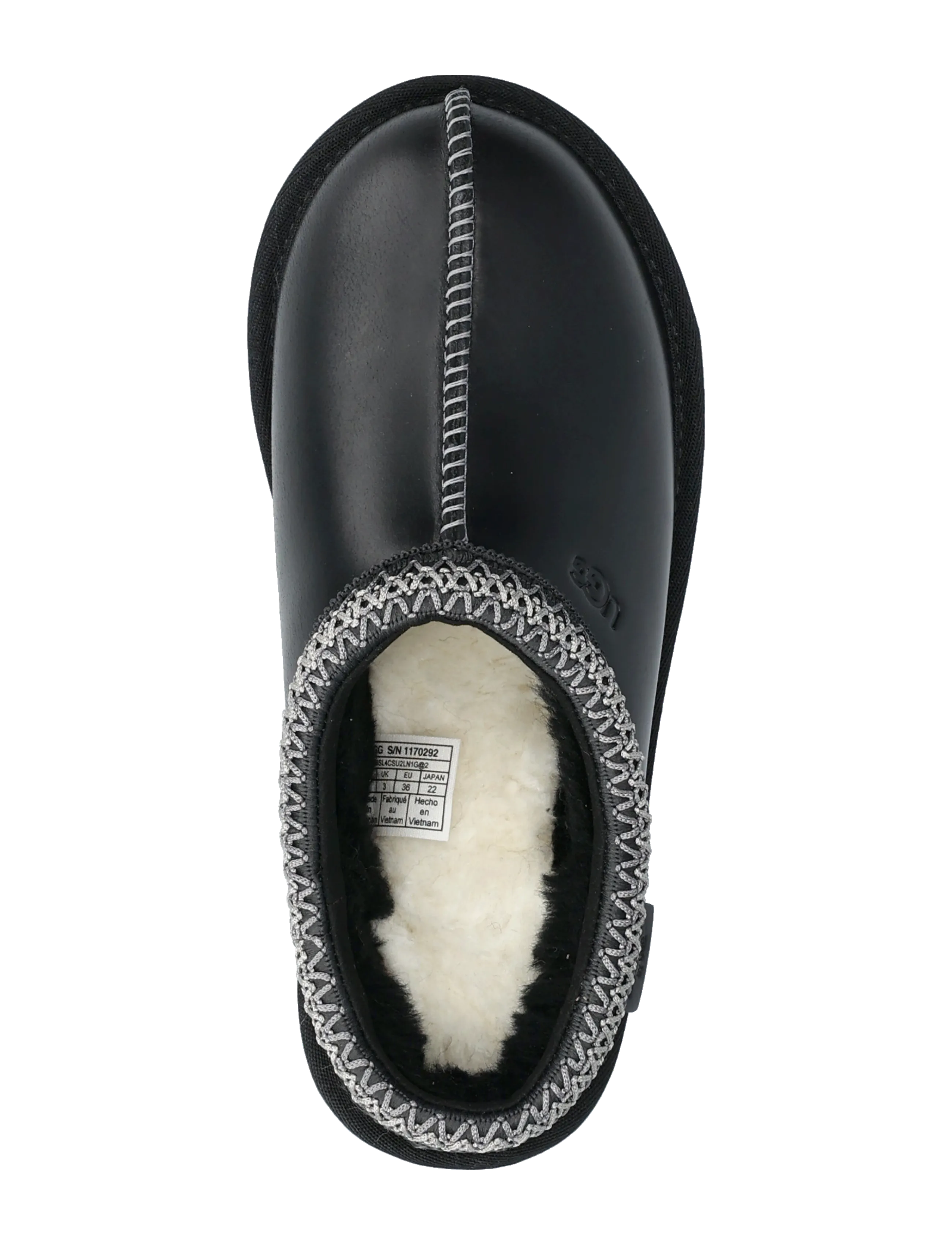 UGG - W Tasman LTHR Regen - flade mules - black - 3
