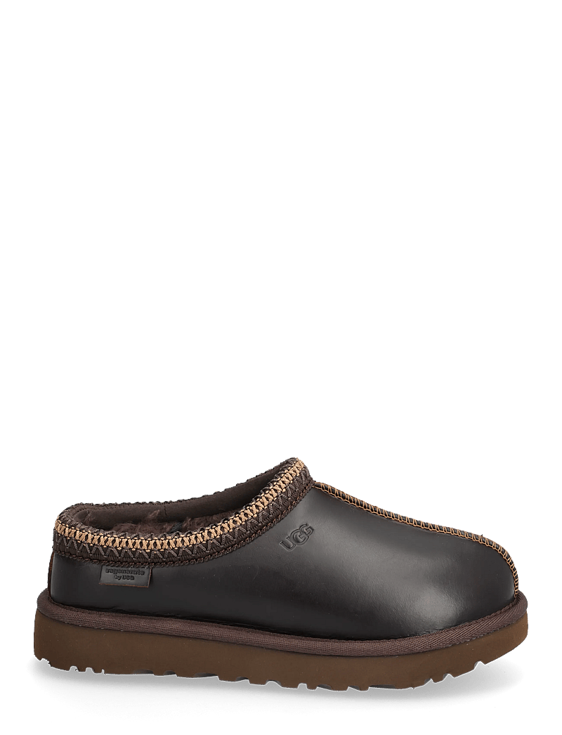 UGG - W Tasman LTHR Regen - flache pantoletten - ironwood - 1