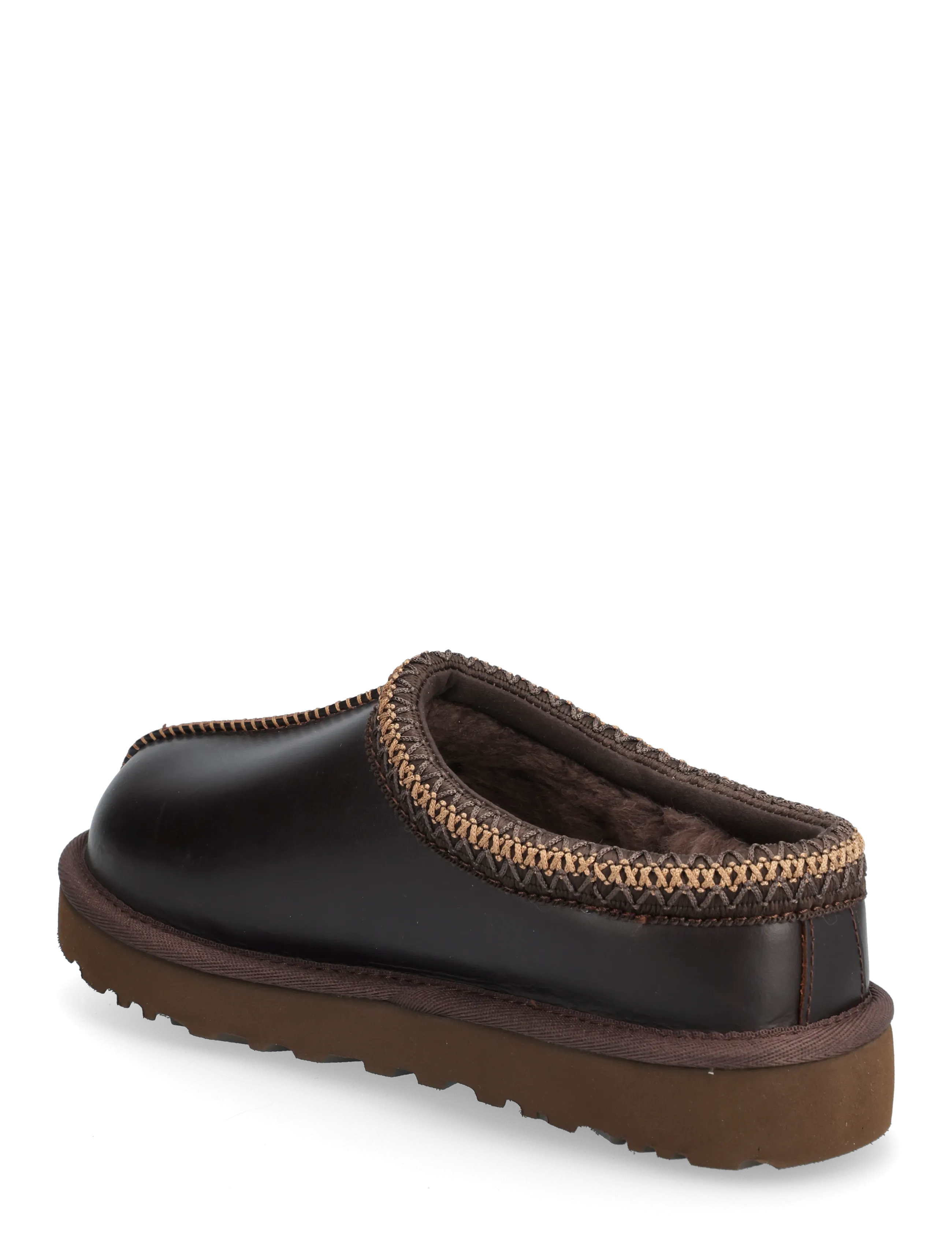 UGG - W Tasman LTHR Regen - flache pantoletten - ironwood - 2