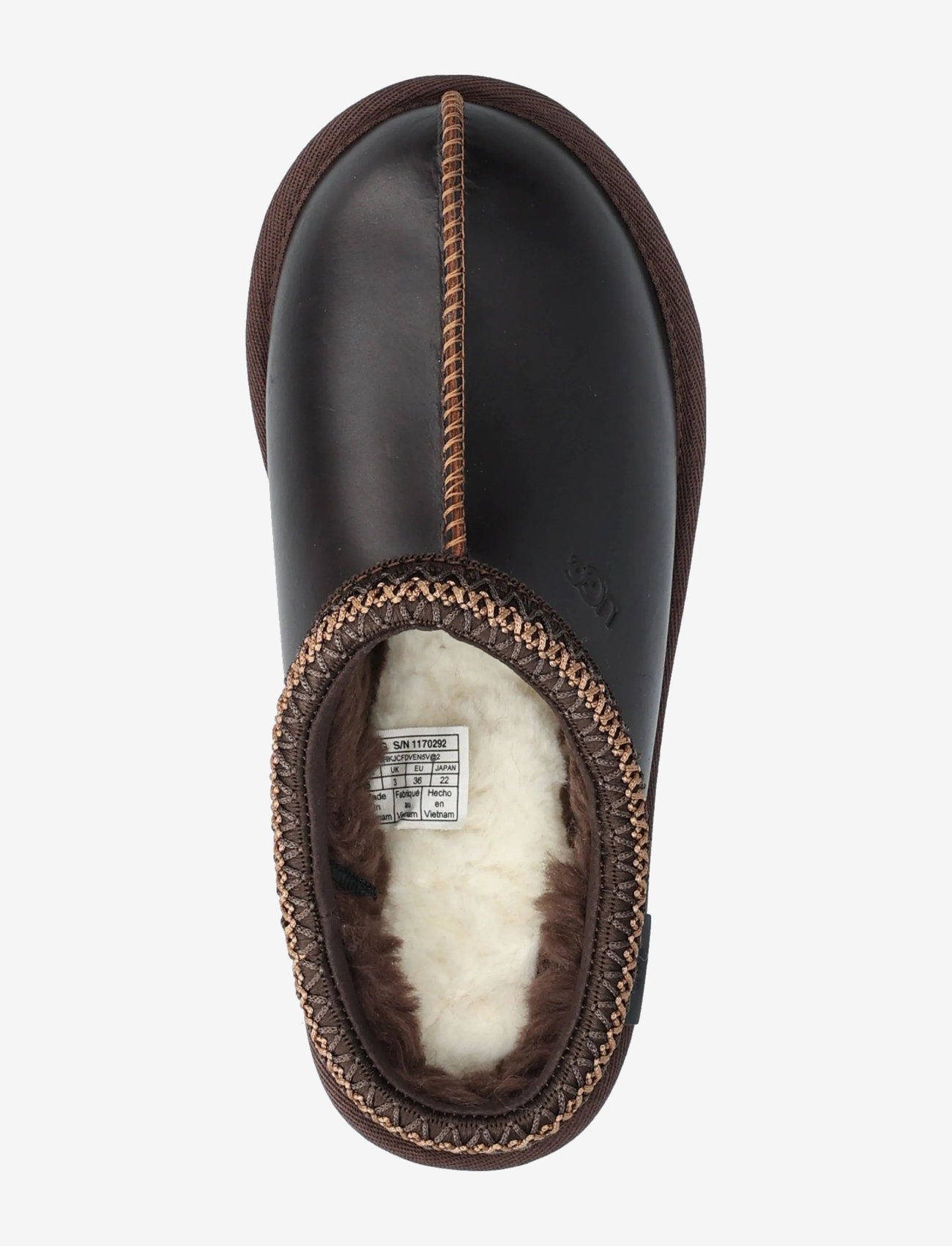UGG - W Tasman LTHR Regen - flade mules - ironwood - 3