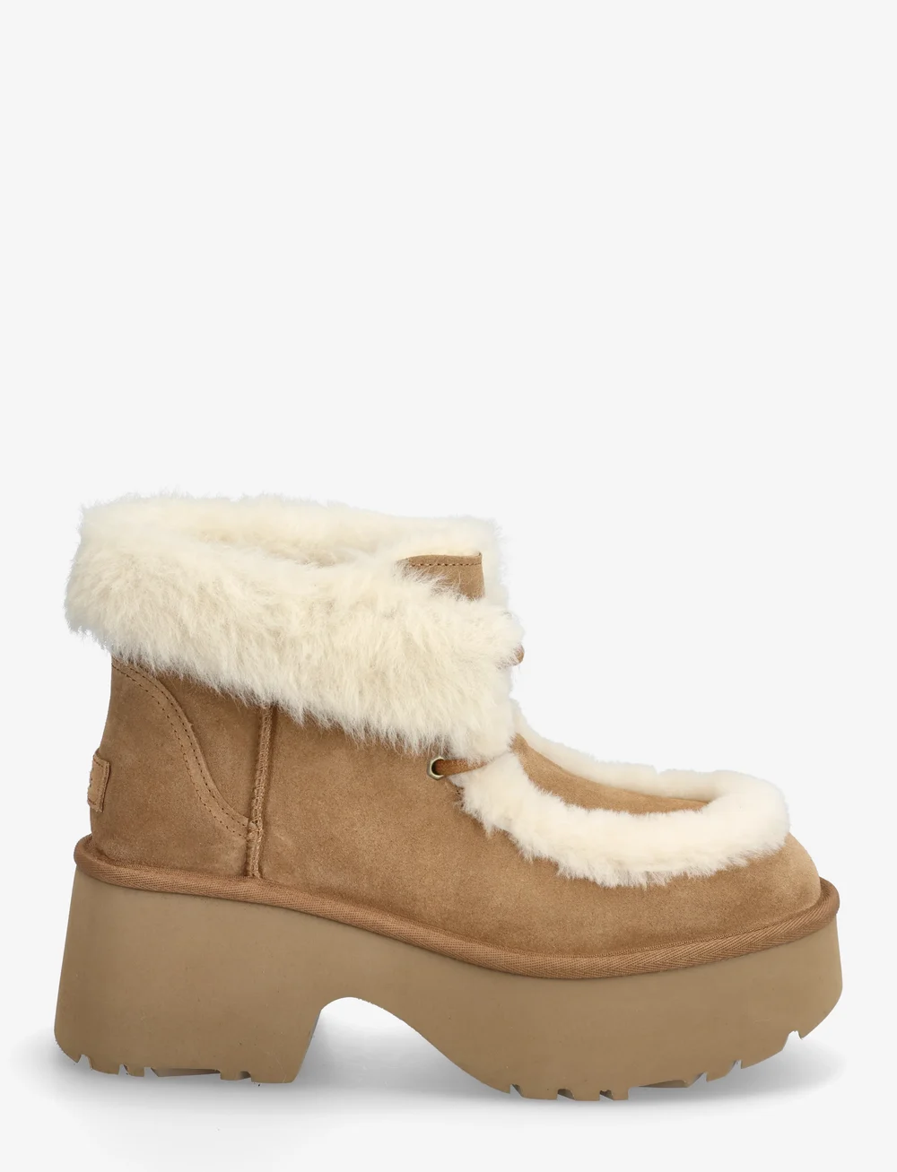 UGG - W New Heights Lace Up - støvletter - chestnut - 1