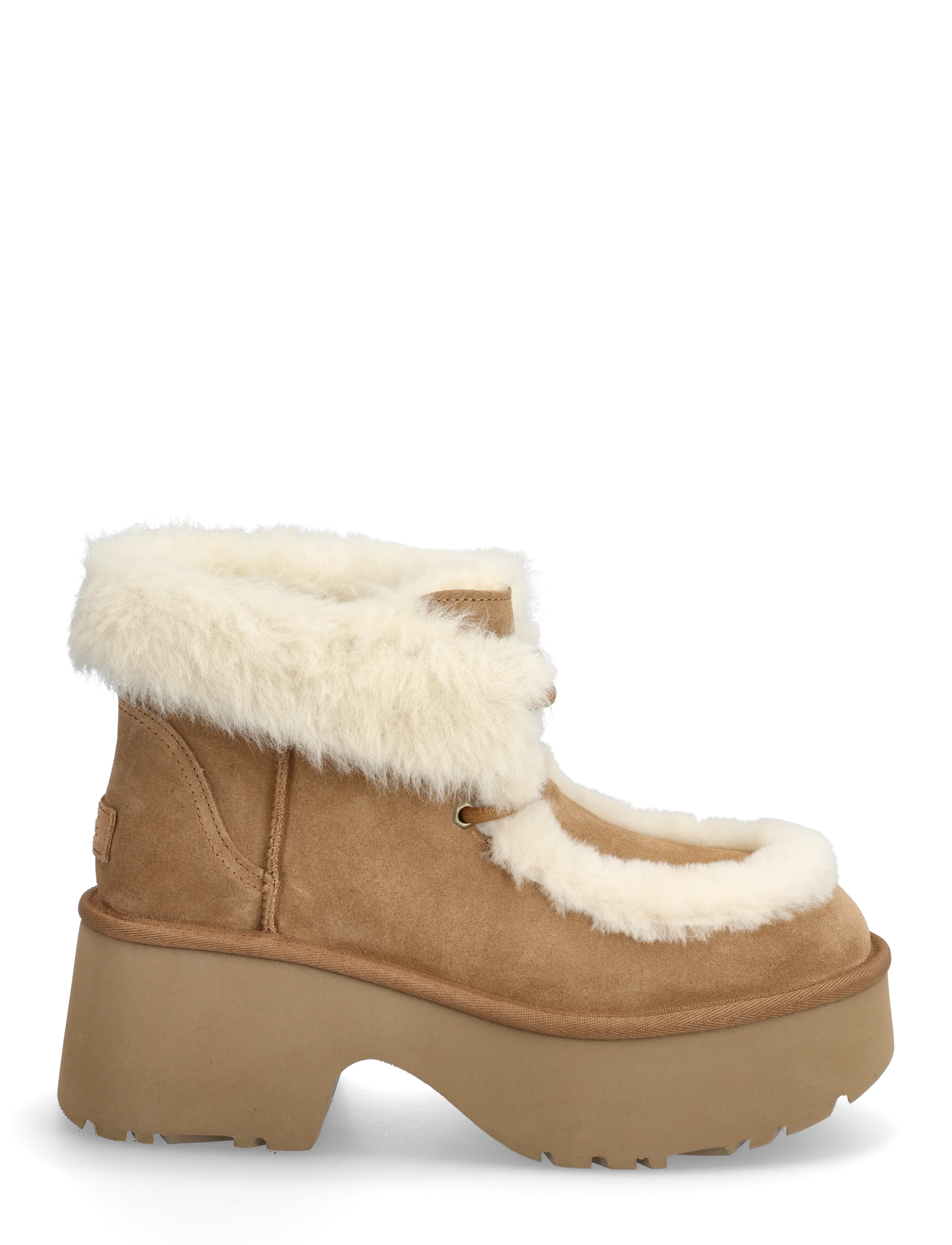 UGG - W New Heights Lace Up - bottines à talons  - chestnut - 1
