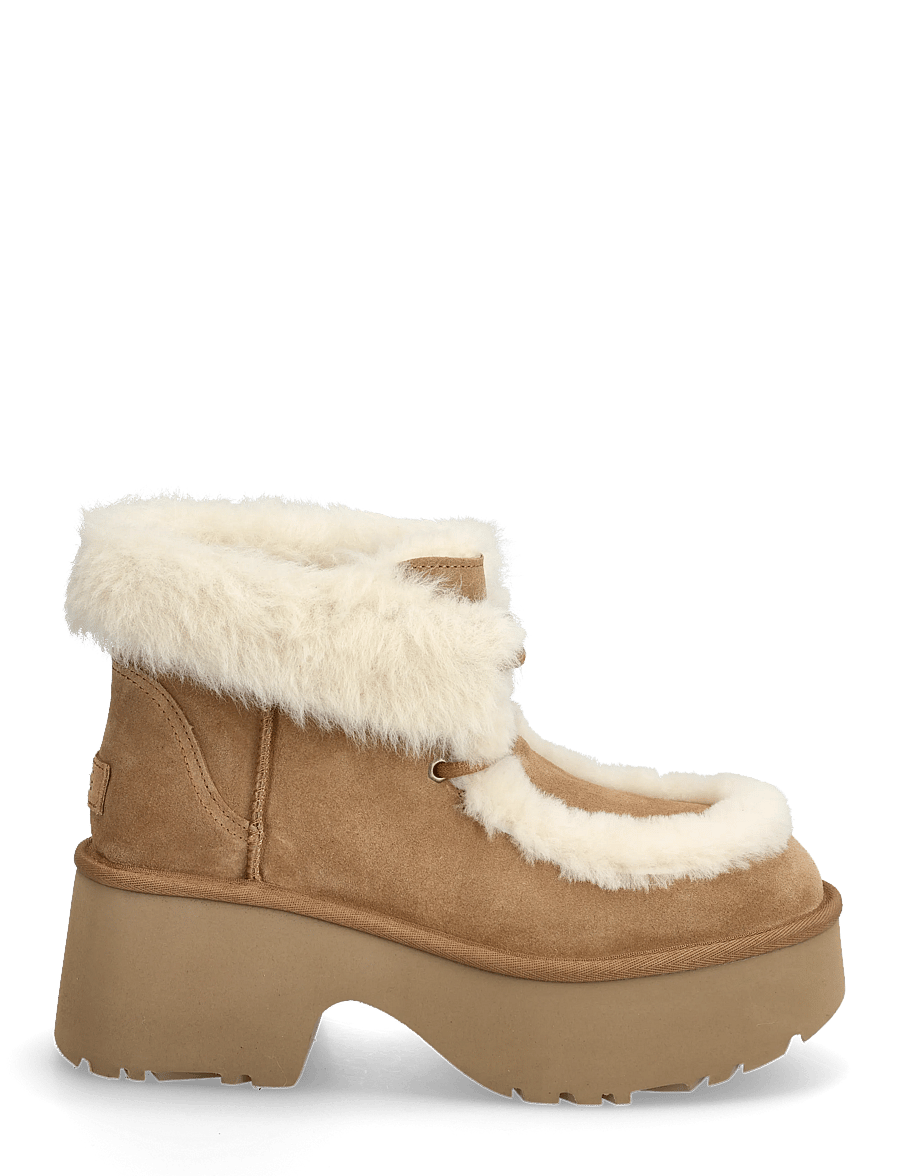 UGG - W New Heights Lace Up - bottines à talons - chestnut - 1
