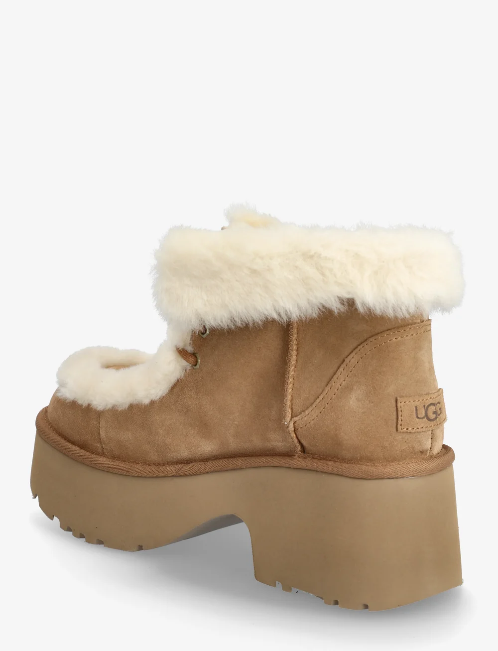UGG - W New Heights Lace Up - støvletter - chestnut - 2