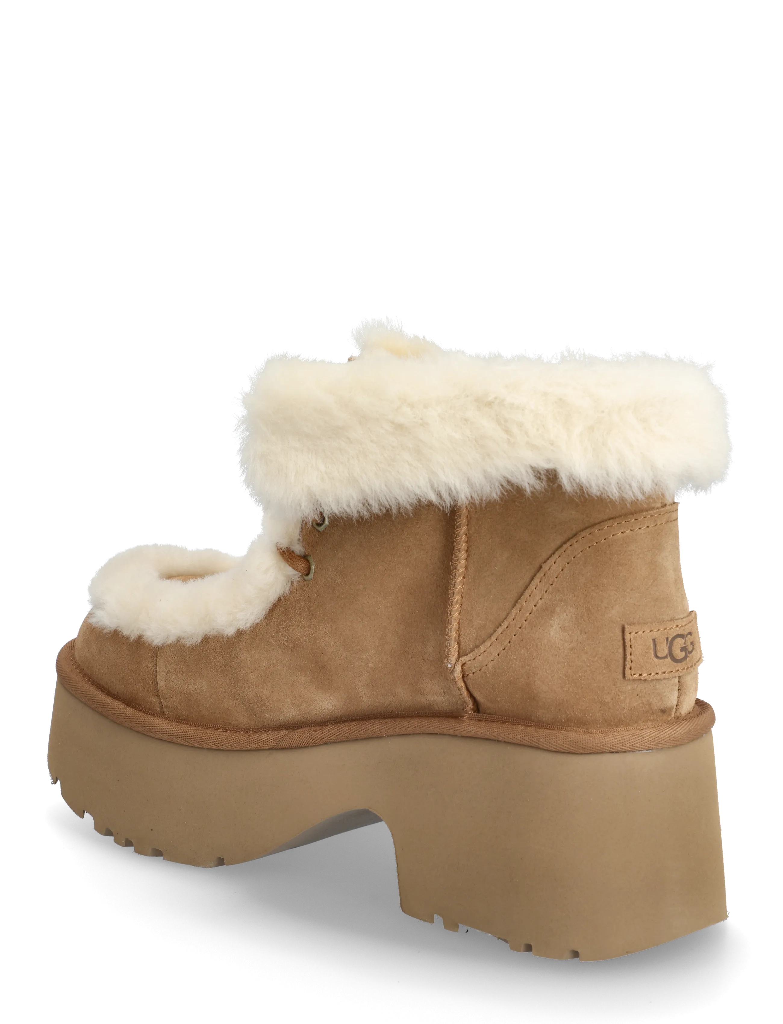 UGG - W New Heights Lace Up - bottines à talons  - chestnut - 2