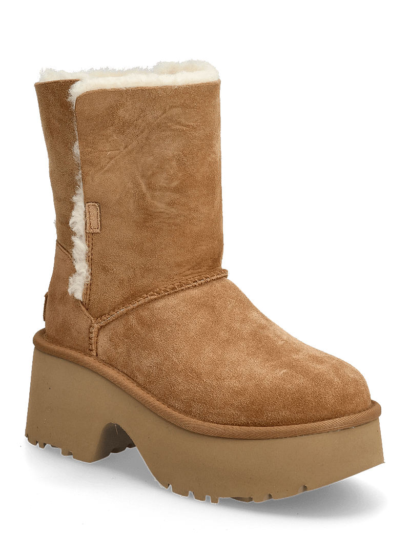 UGG - W New Heights Cuff - teddyfell boots - chestnut - 0