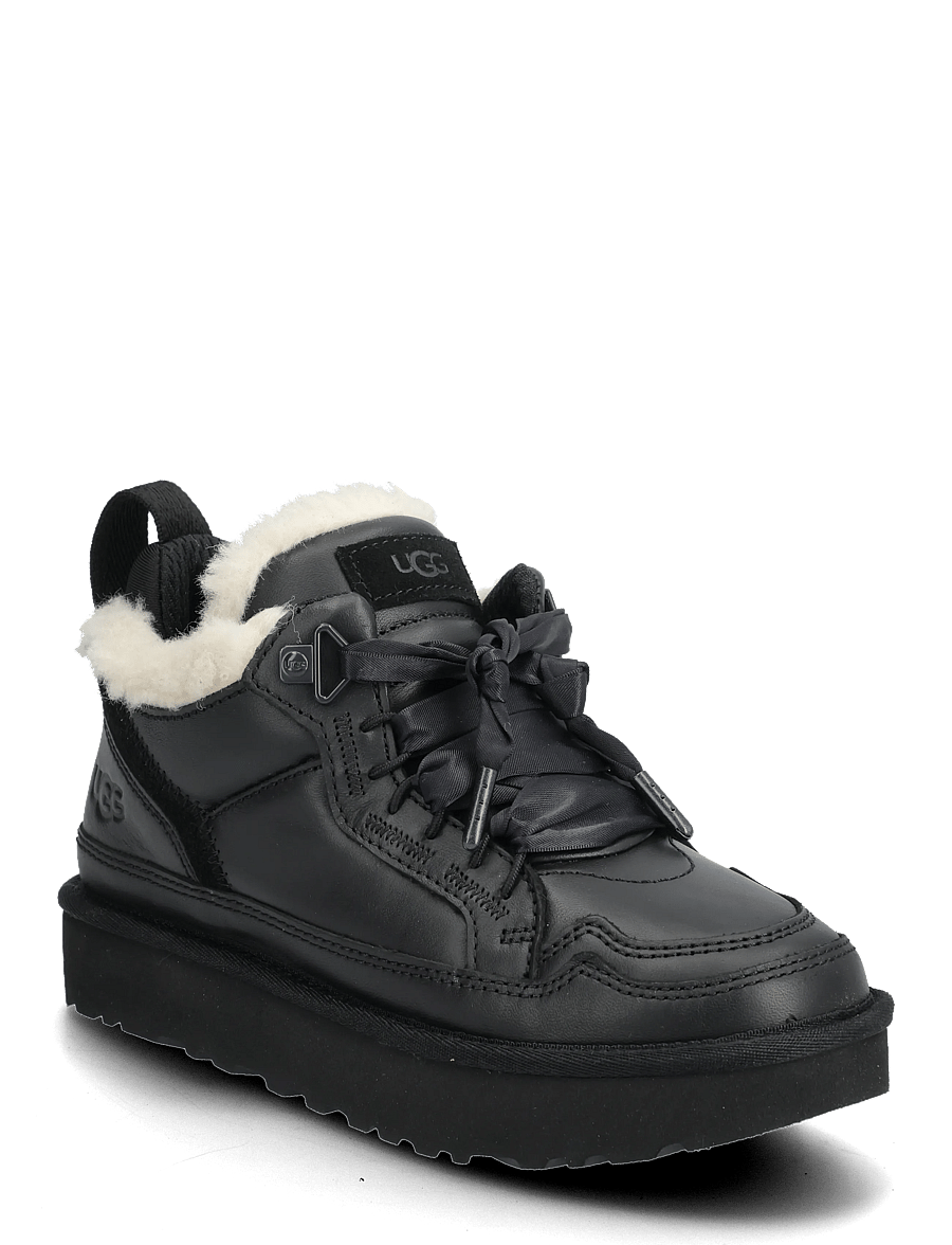UGG - W Lowmel LTHR - baskets épaisses - black - 0