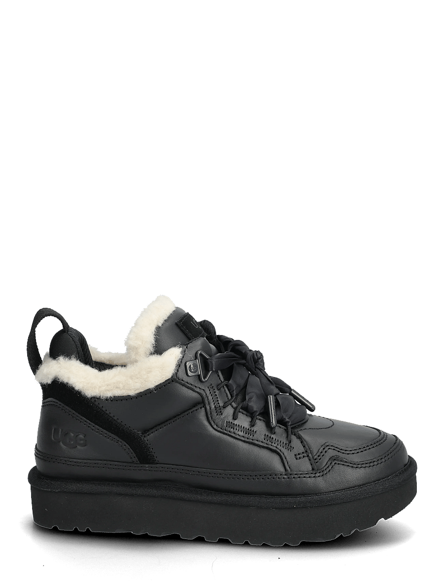 UGG - W Lowmel LTHR - baskets épaisses - black - 1