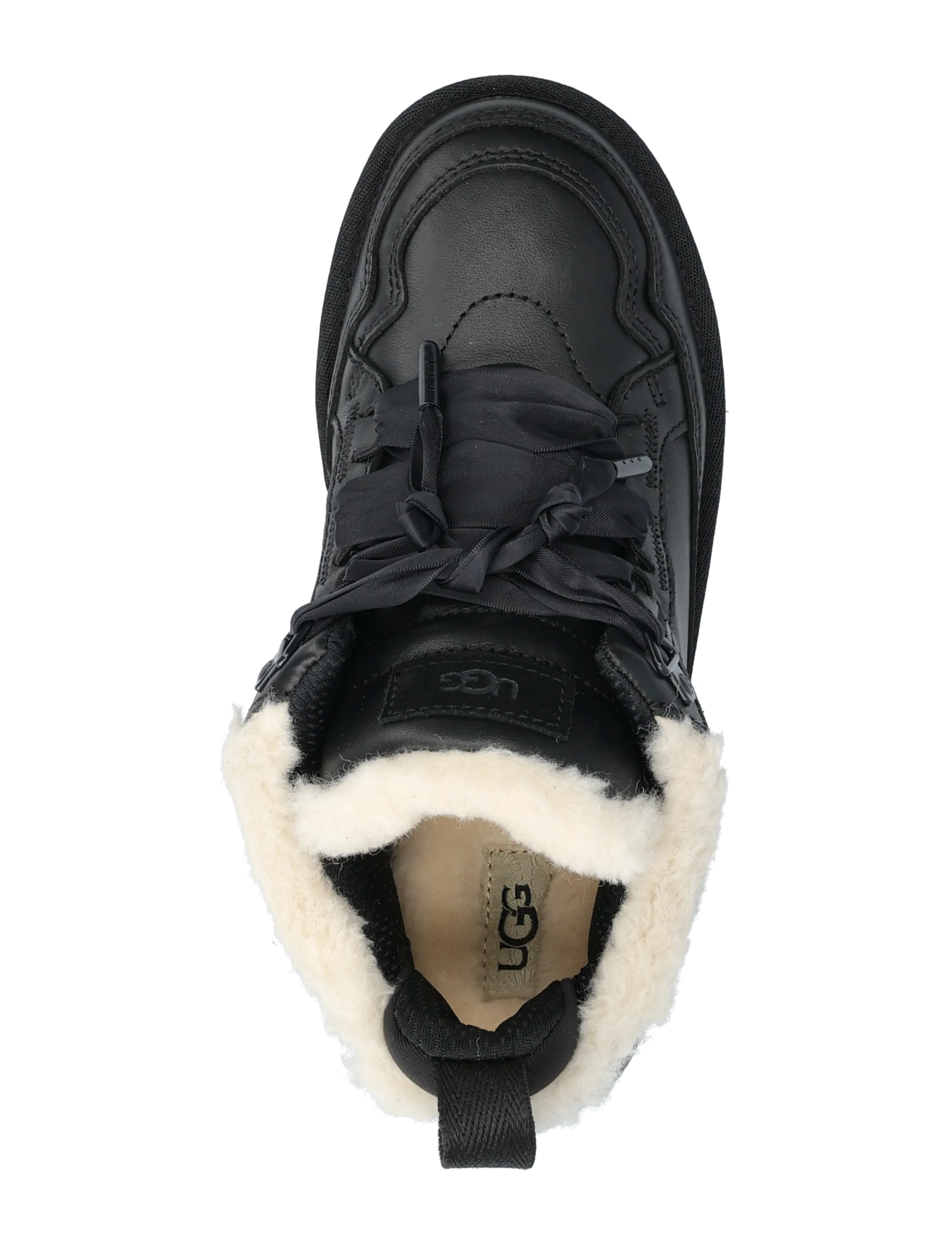 UGG - W Lowmel LTHR - baskets épaisses - black - 3