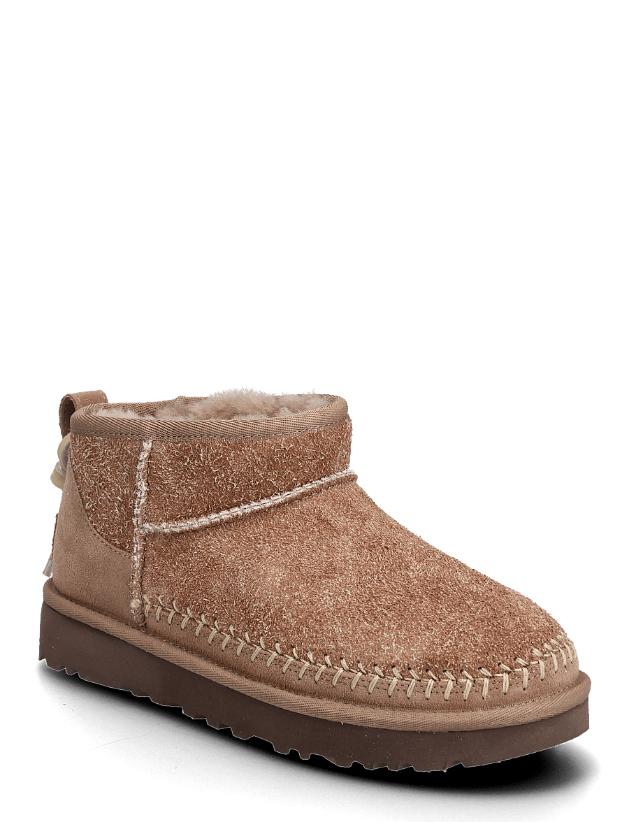 UGG - W Classic Ultra Mini Biarritz - teddyfell boots - rocky oak - 0