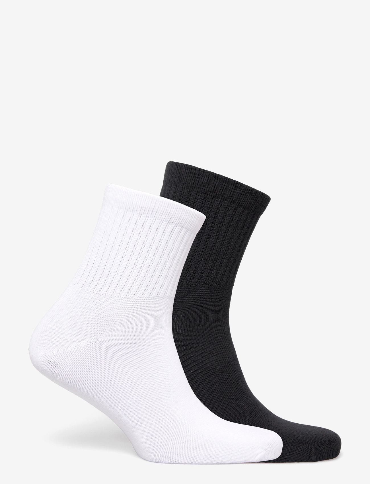 UGG - Quinlin Logo Quarter 2 Pack - venjulegir sokkar - white / black - 1