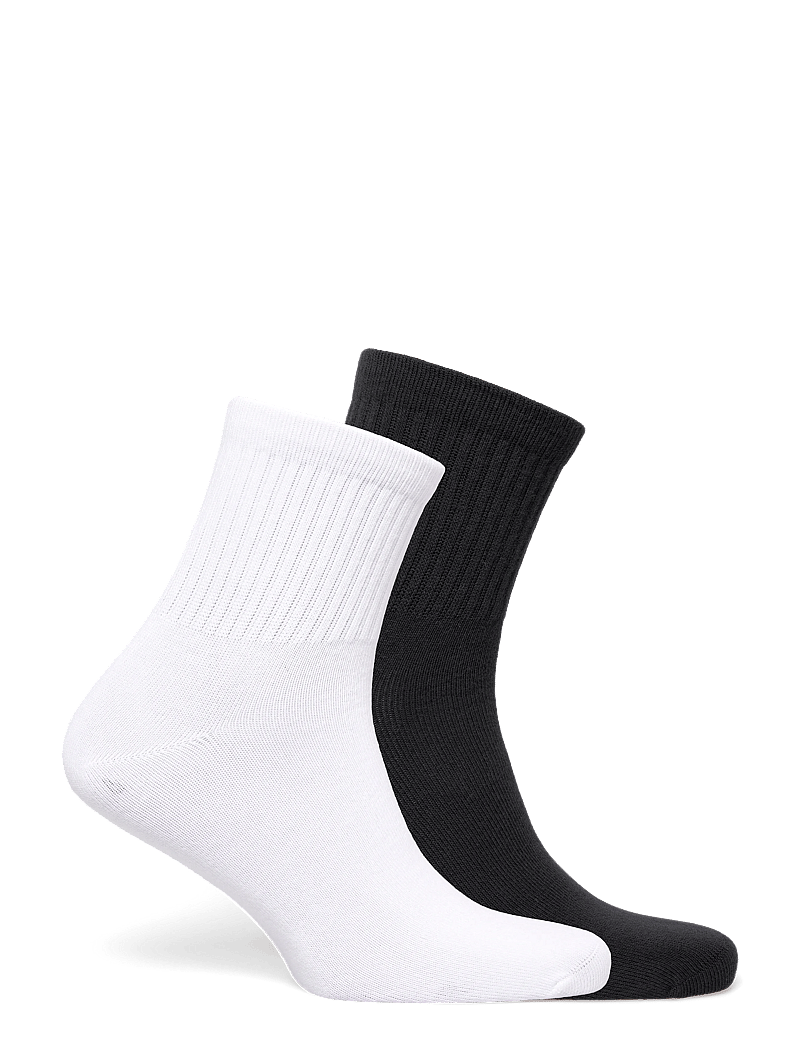 UGG - Quinlin Logo Quarter 2 Pack - venjulegir sokkar - white / black - 1