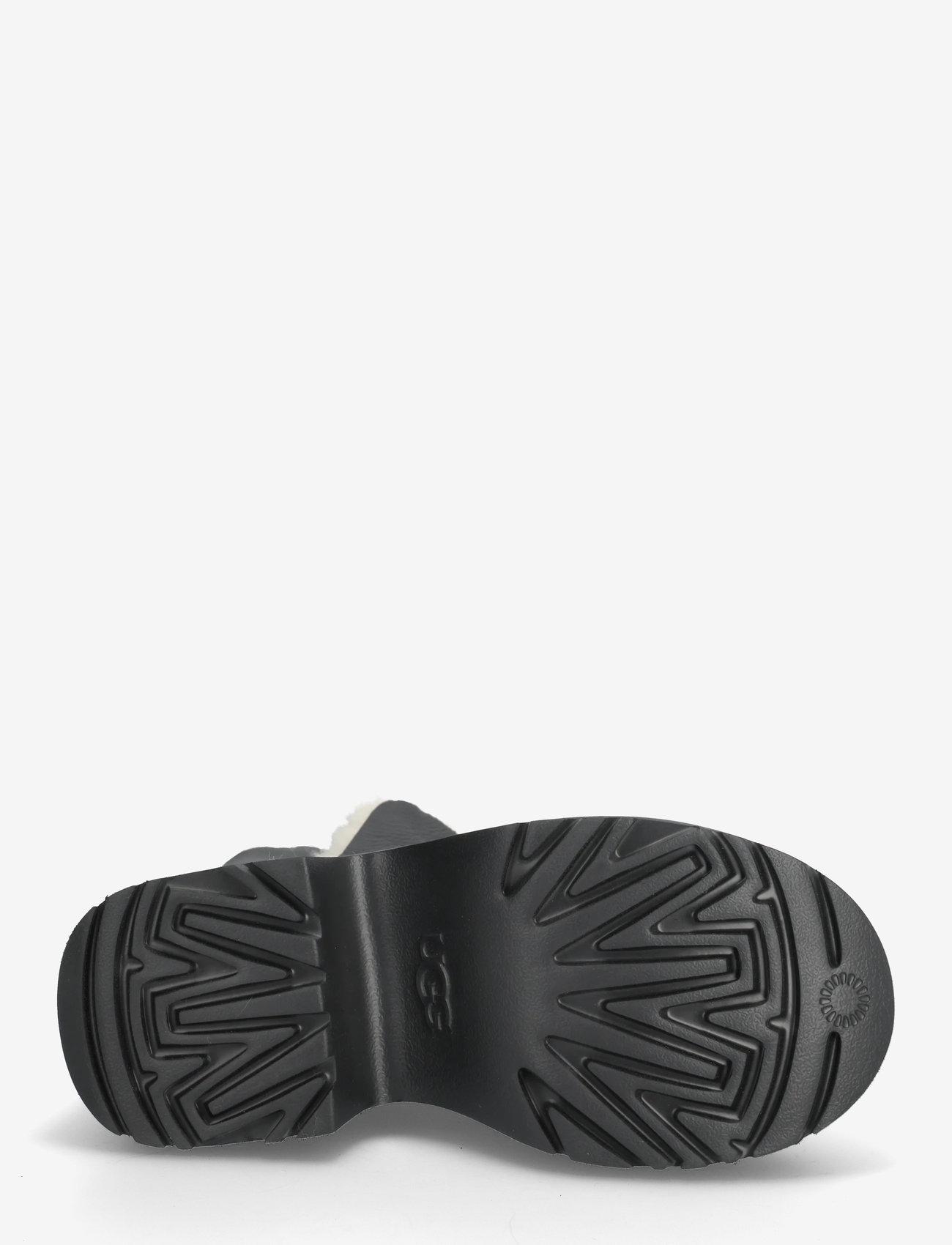 UGG - W New Heights Cuff LTHR - stövletter - black - 4