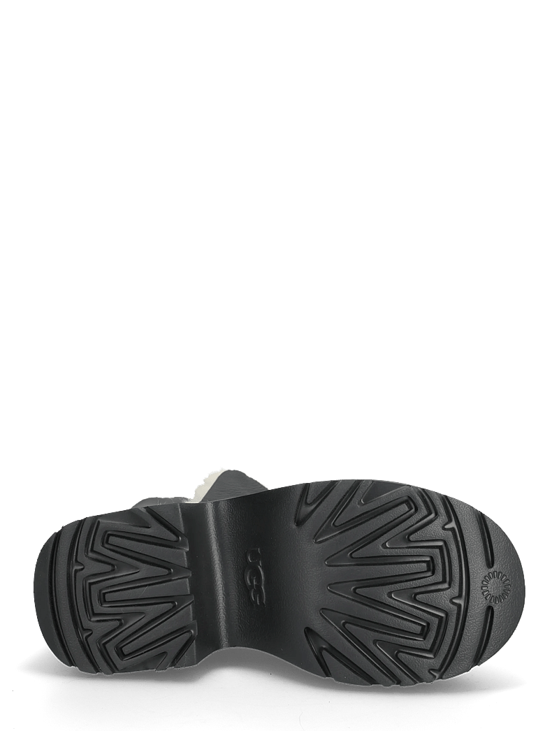 UGG - W New Heights Cuff LTHR - stövletter - black - 4