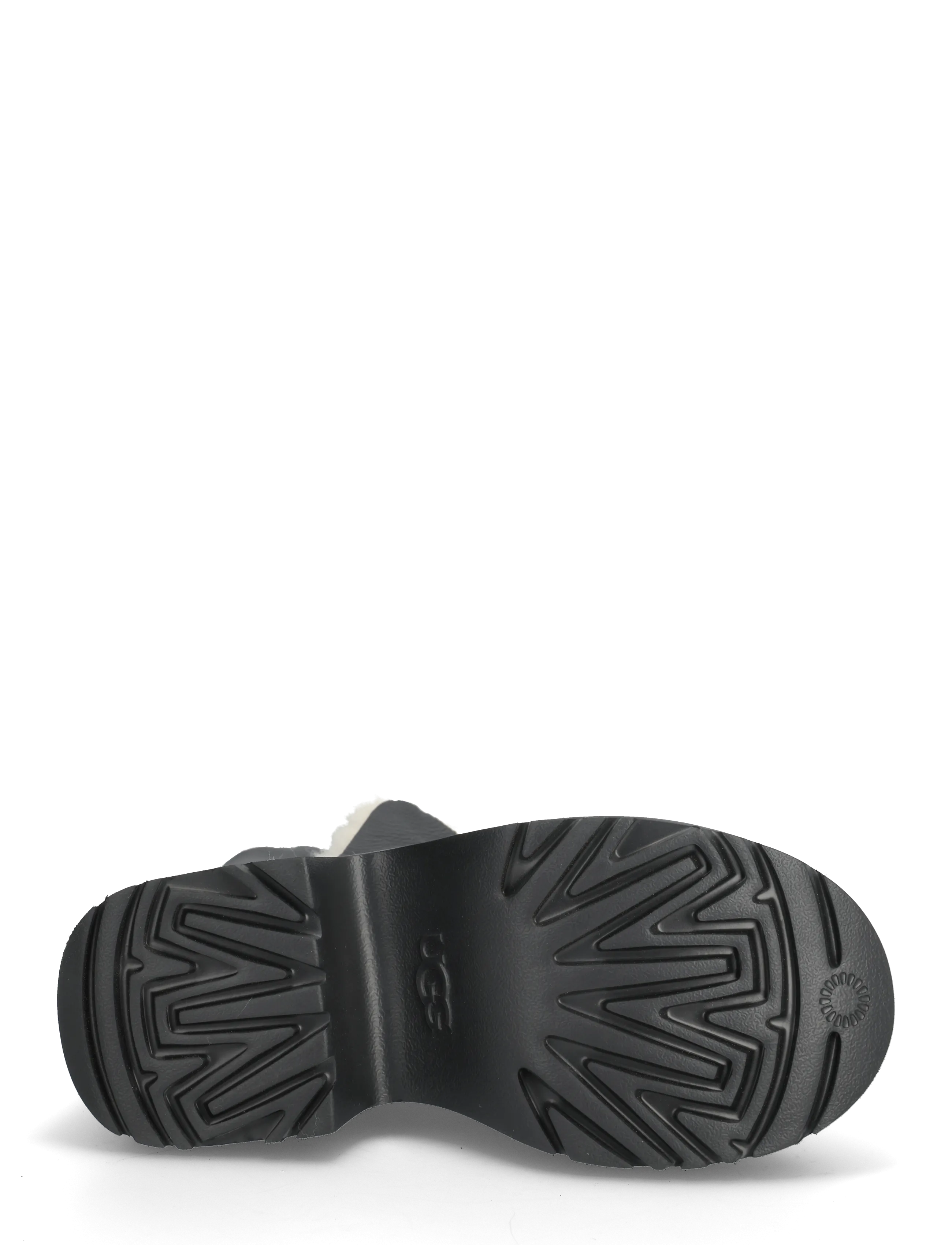 UGG - W New Heights Cuff LTHR - ankelboots med hæl - black - 4