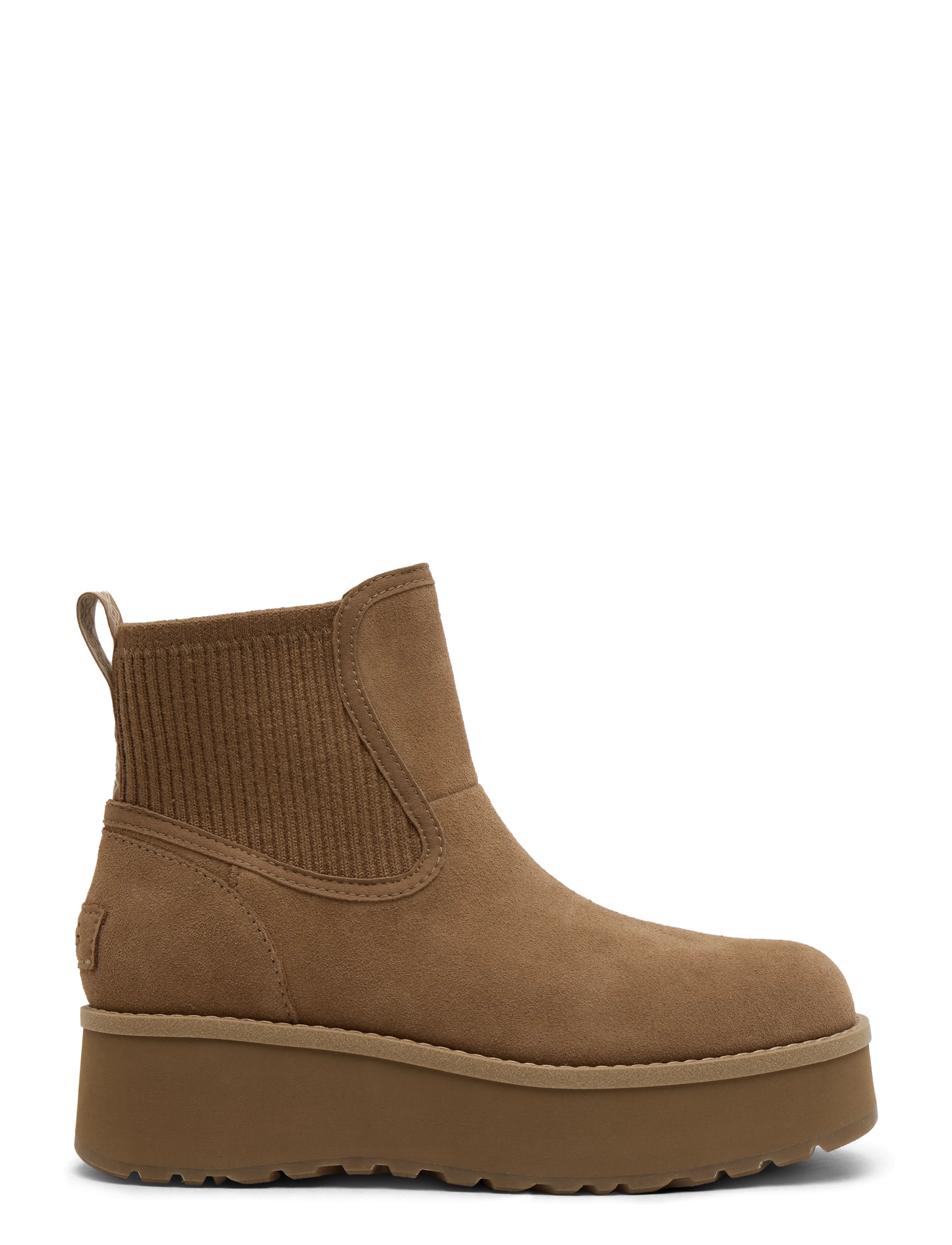 UGG W Cityfunc Chelsea - Flate ankelboots - CHESTNUT / beige