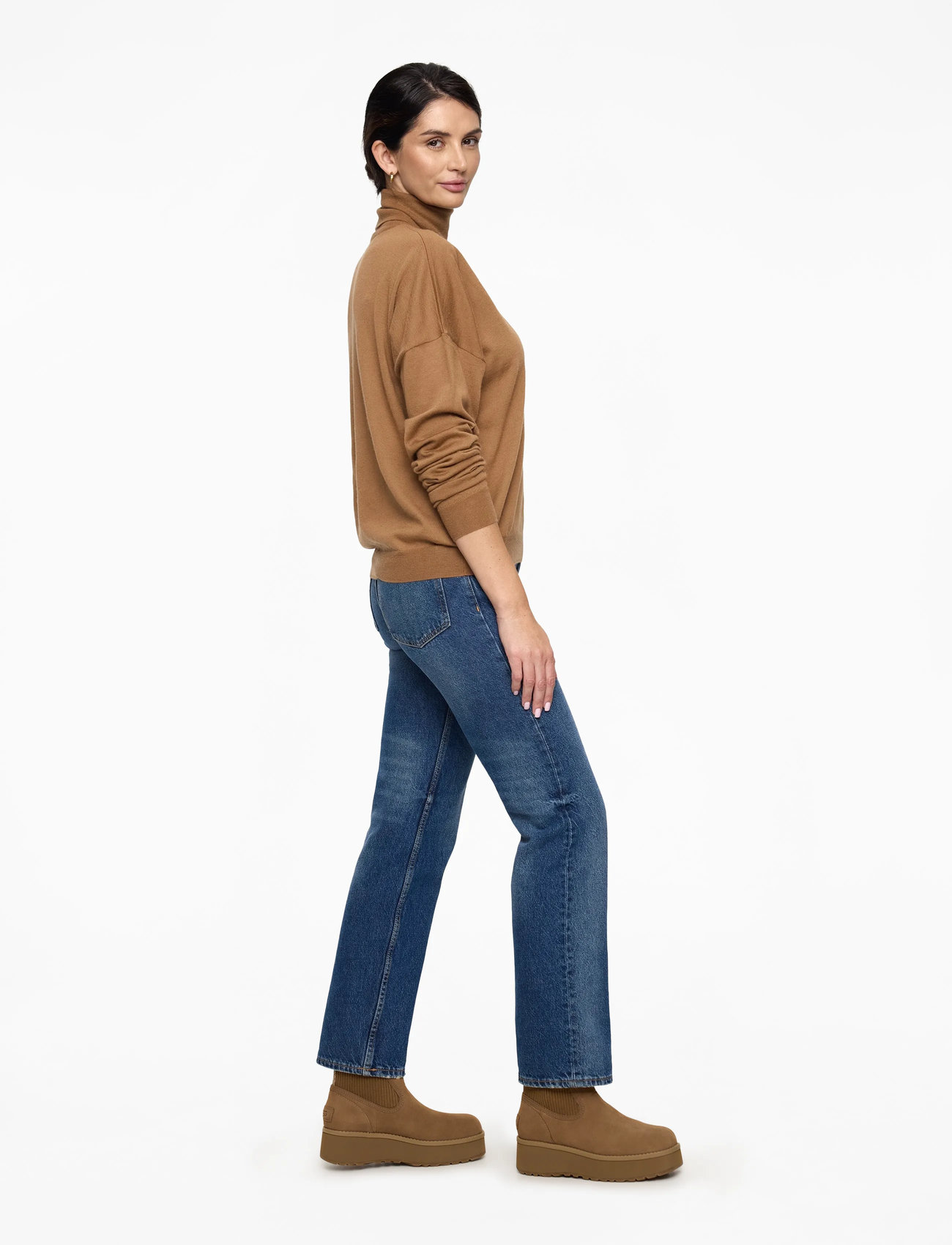 UGG - W Cityfunc Chelsea - platta ankelboots - chestnut - 3