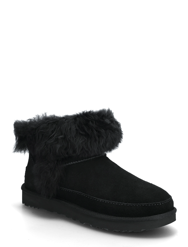 UGG - W Classic Ultra Mini Chalet - bottines doublés teddy - black - 0