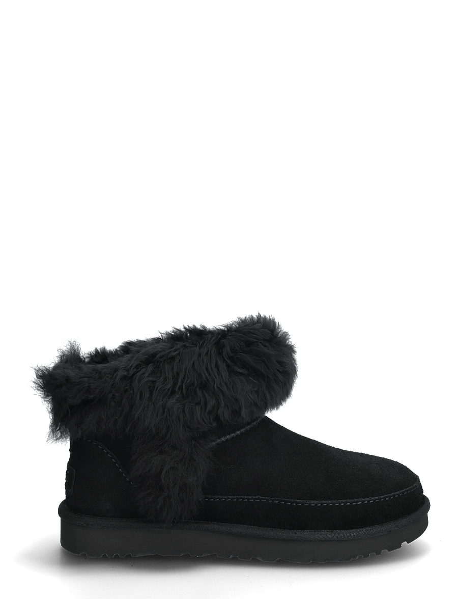 UGG - W Classic Ultra Mini Chalet - teddy-stiefel - black - 1