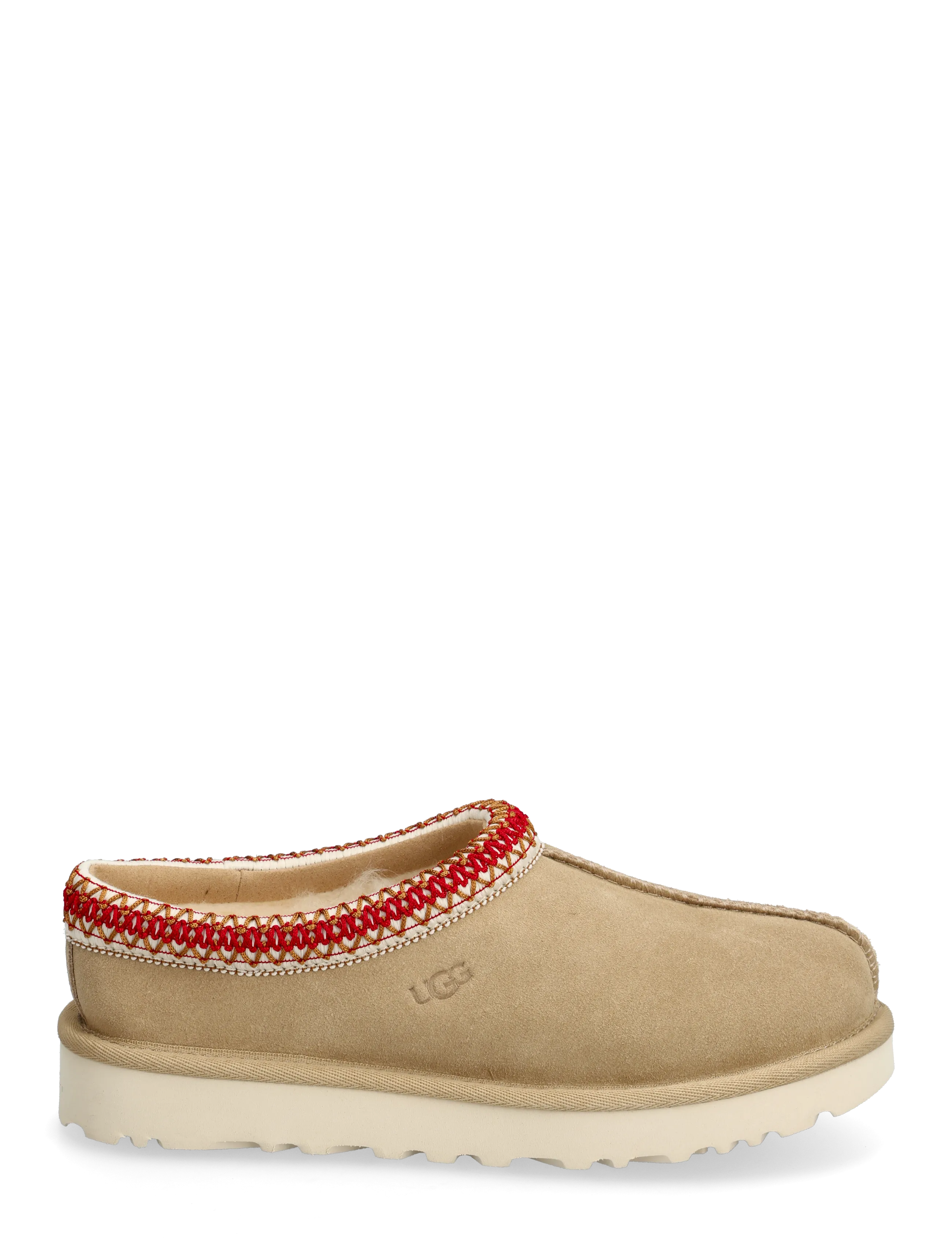 UGG - W Tasman II - flache pantoletten - sand / dark cherry - 1