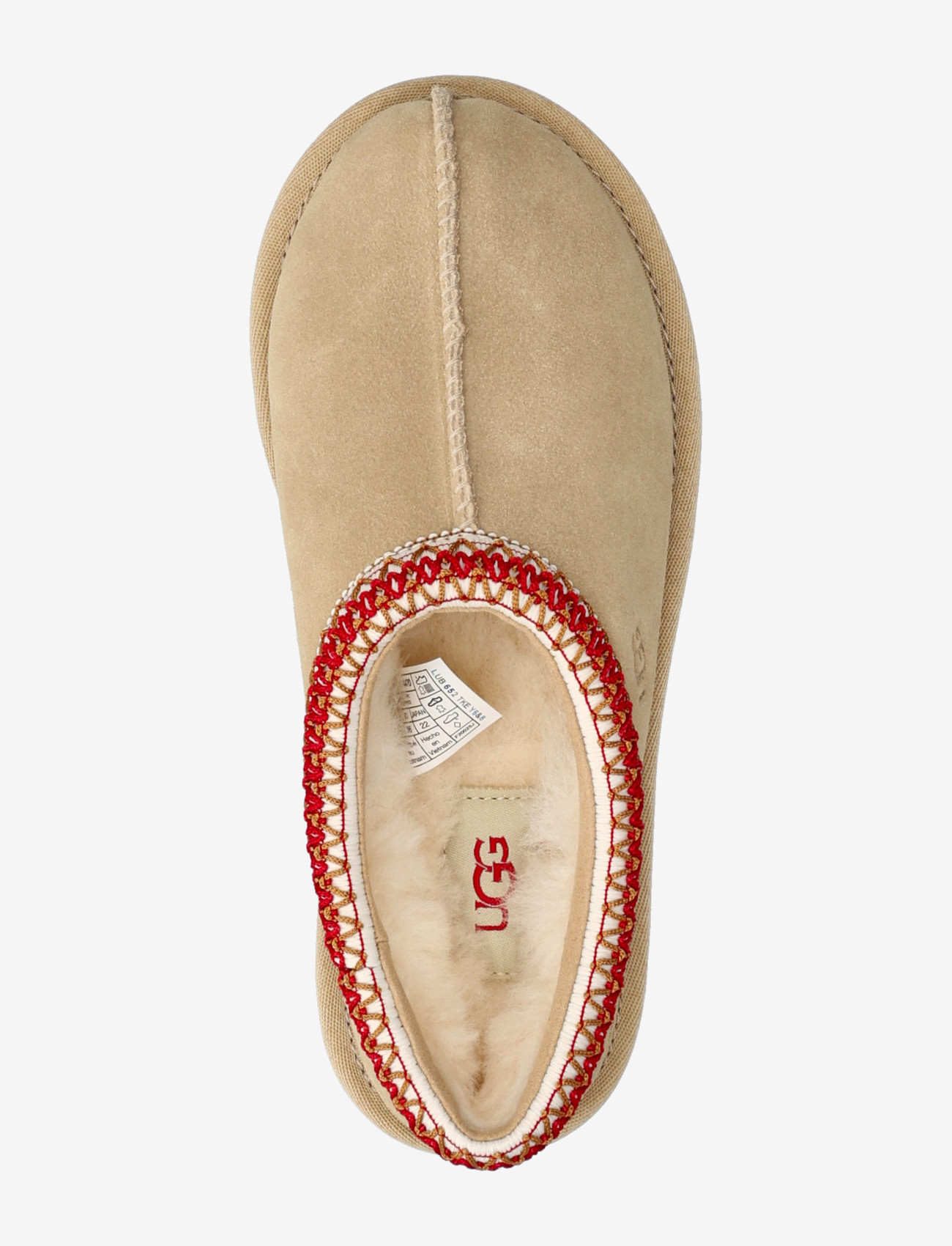 UGG - W Tasman II - flache pantoletten - sand / dark cherry - 3
