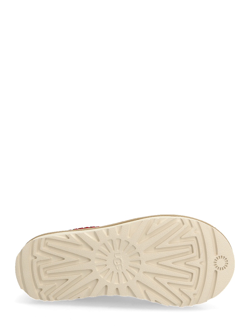 UGG - W Tasman II - flache pantoletten - sand / dark cherry - 4