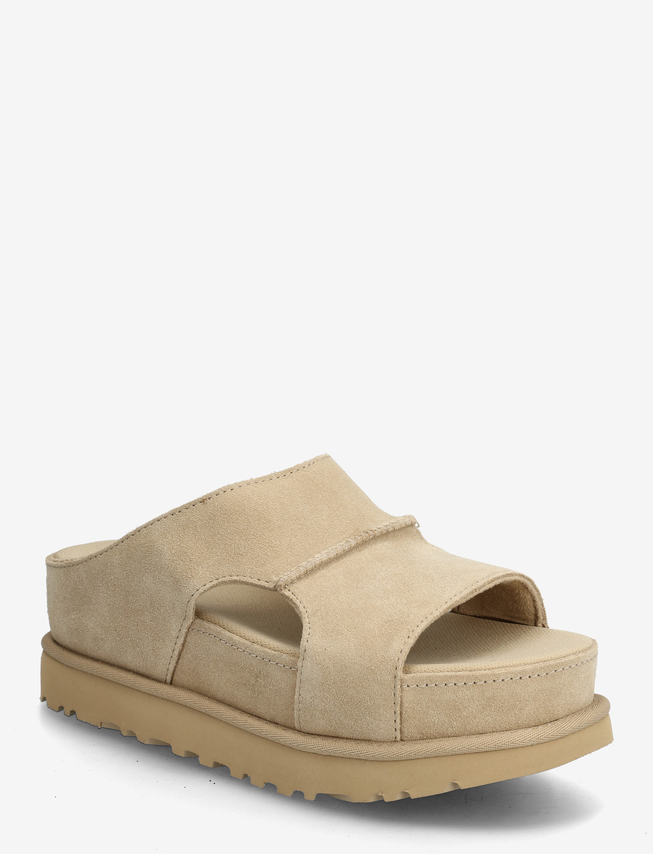 UGG - W Goldenstar Hi Cutout Slide - platåsandaler - sand - 0