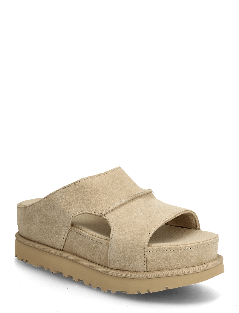 UGG - W Goldenstar Hi Cutout Slide - platformsandaler - sand - 0