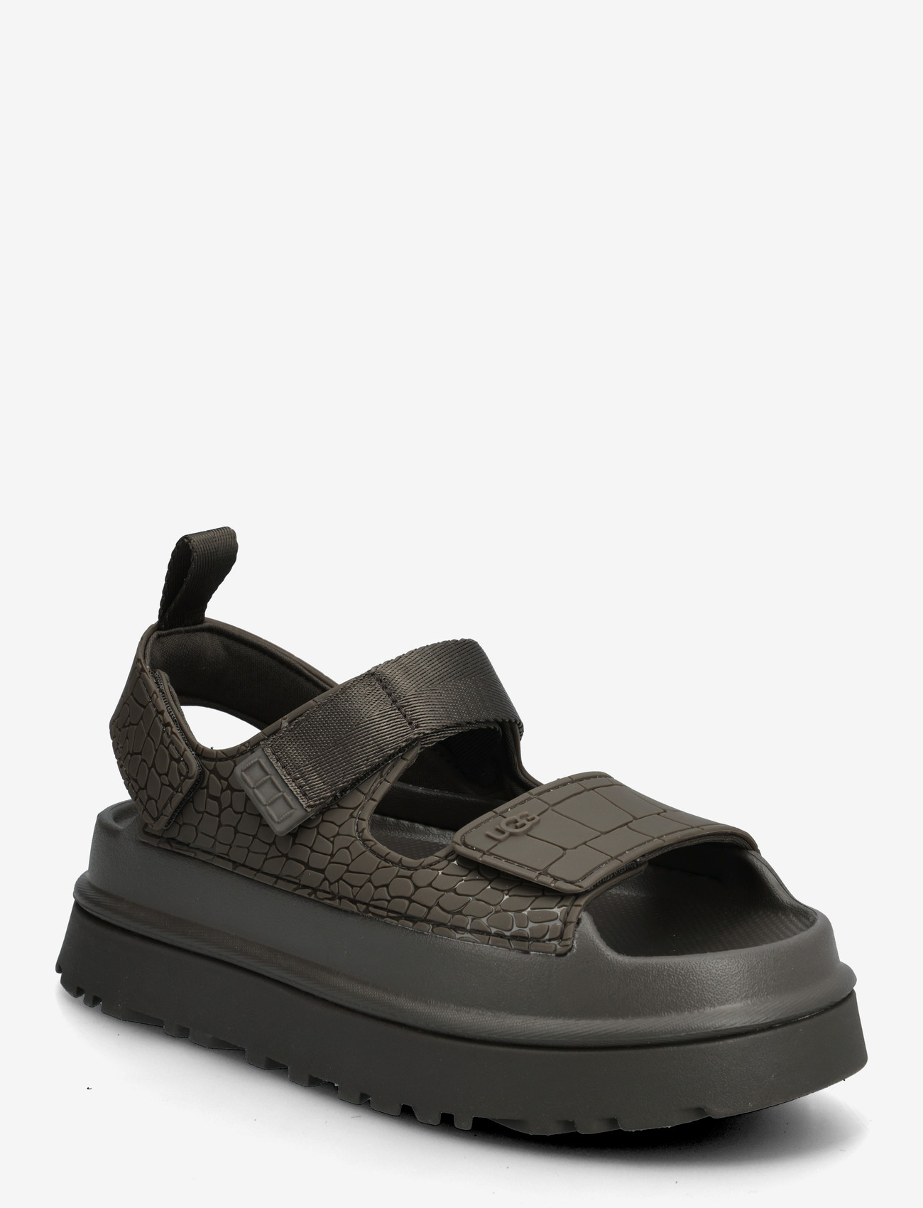 UGG - W GoldenGlow Embossed - platform sandals - dense smoke - 0