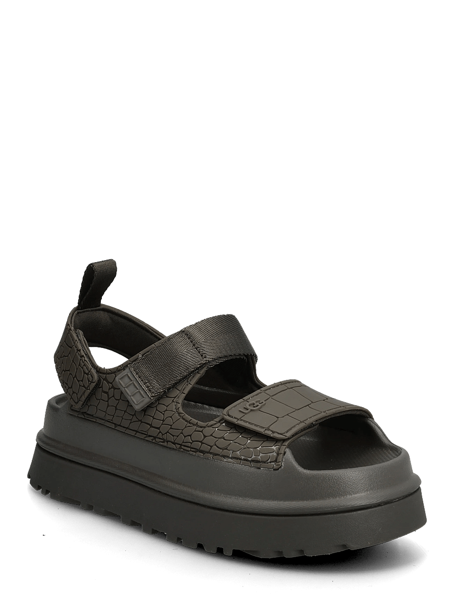 UGG - W GoldenGlow Embossed - sandales uz platformas - dense smoke - 0