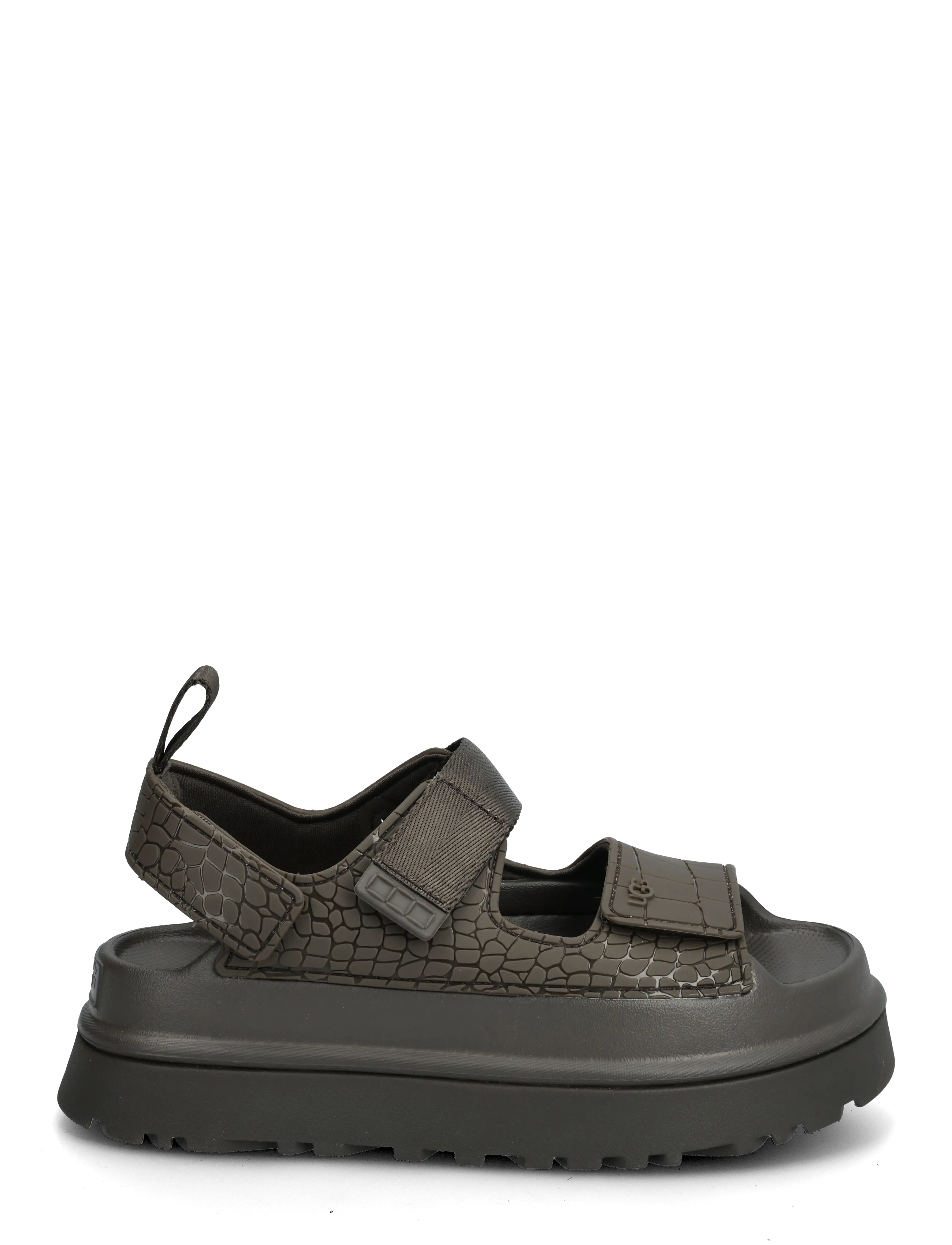 UGG - W GoldenGlow Embossed - sandales uz platformas - dense smoke - 1