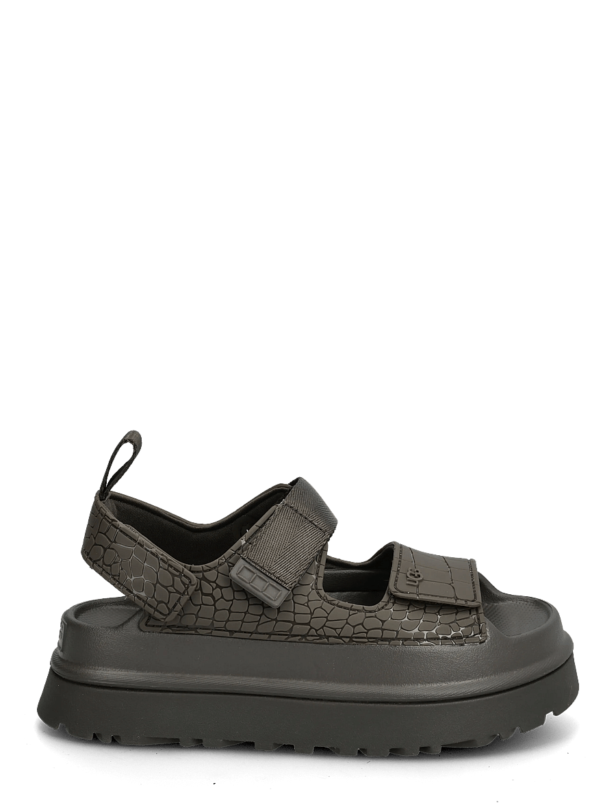 UGG - W GoldenGlow Embossed - sandales uz platformas - dense smoke - 1