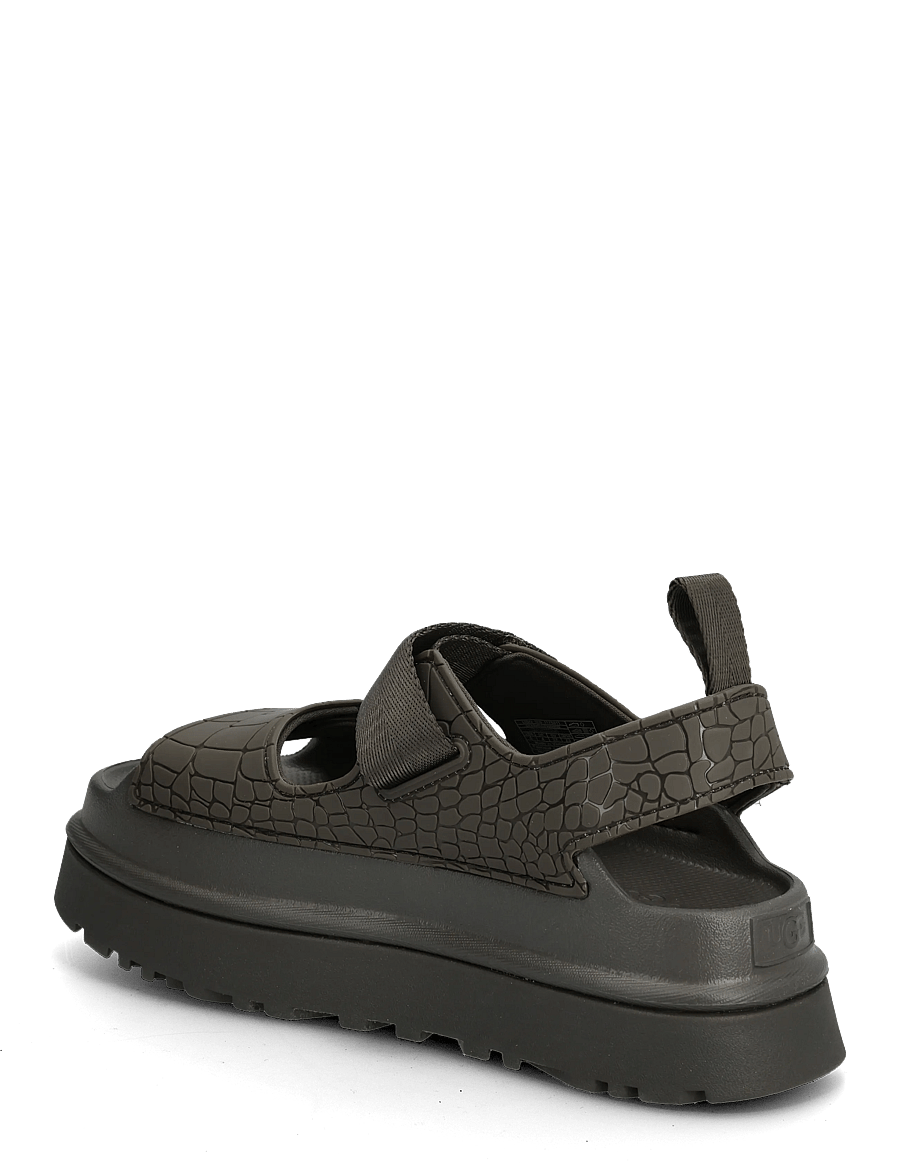 UGG - W GoldenGlow Embossed - sandales uz platformas - dense smoke - 2
