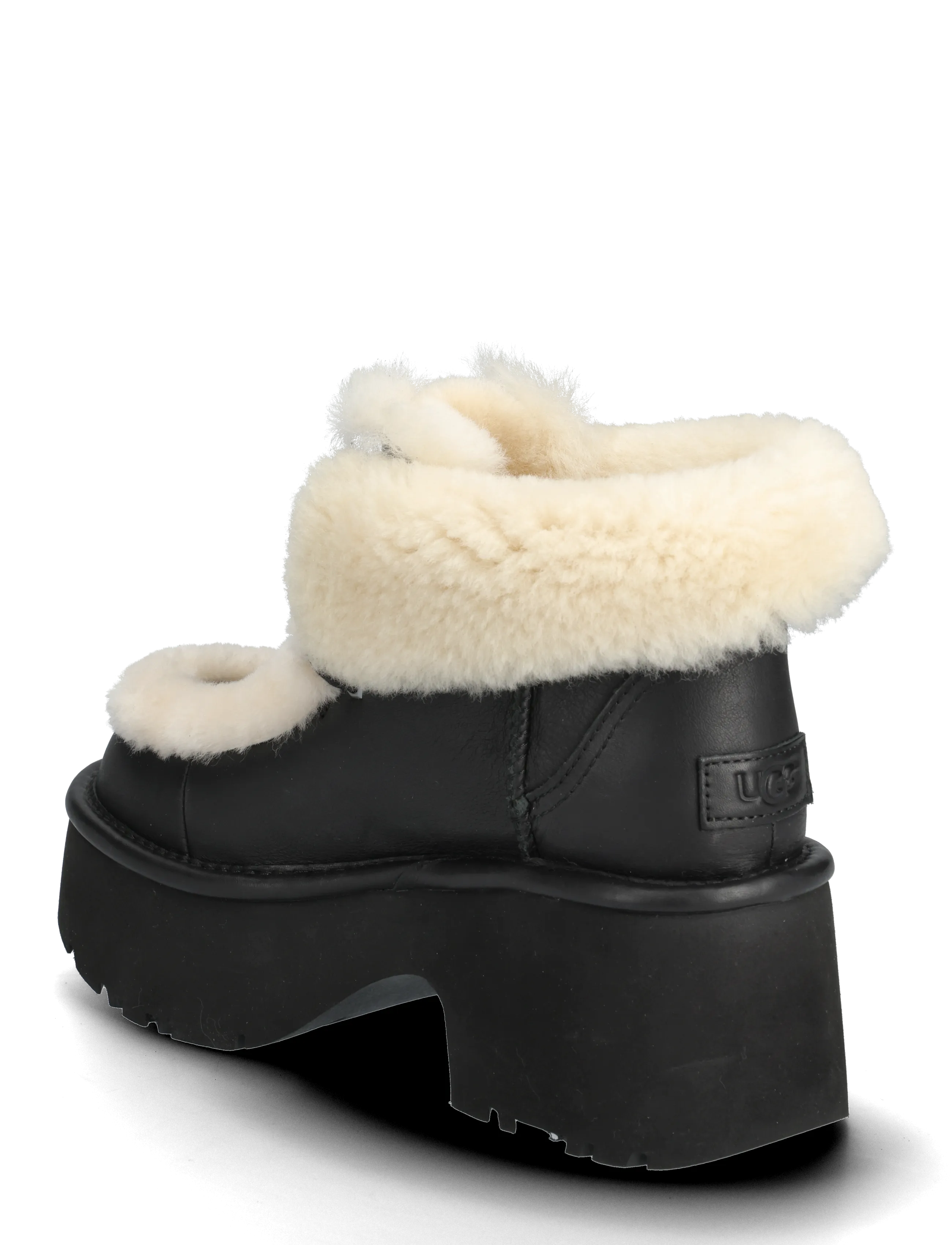 UGG - W New Heights Lace Up LTHR - laced boots - black - 2