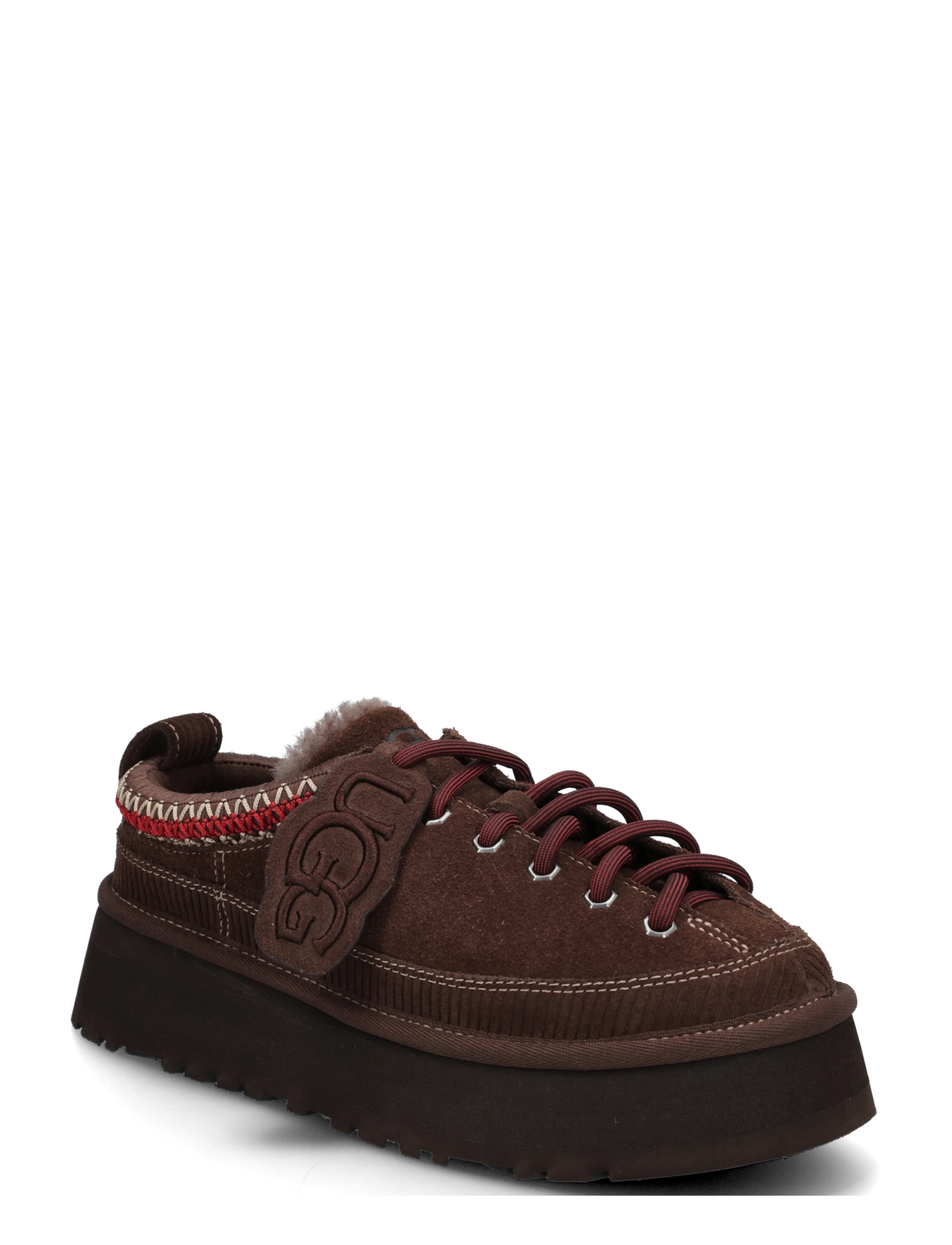UGG W Heritage Lace-Up Slipper - Festival outfit - BURNT CEDAR / brown