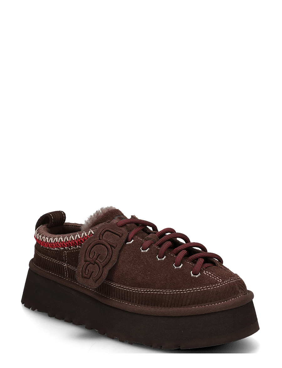 UGG - W Heritage Lace-Up Slipper - platform sneakers - burnt cedar - 0