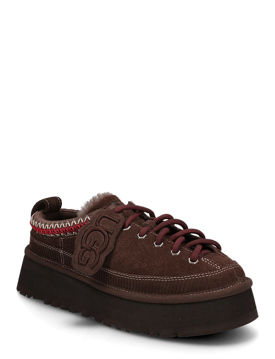 UGG - W Heritage Lace-Up Slipper - teddy boots - burnt cedar - 0