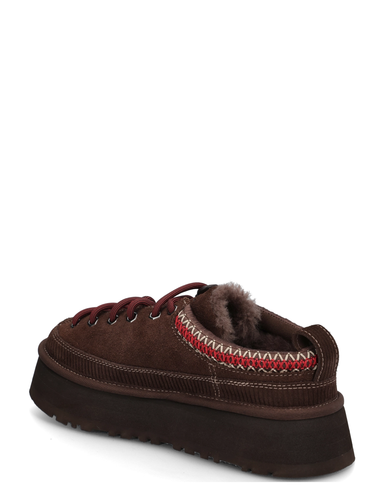 UGG - W Heritage Lace-Up Slipper - platform sneakers - burnt cedar - 1