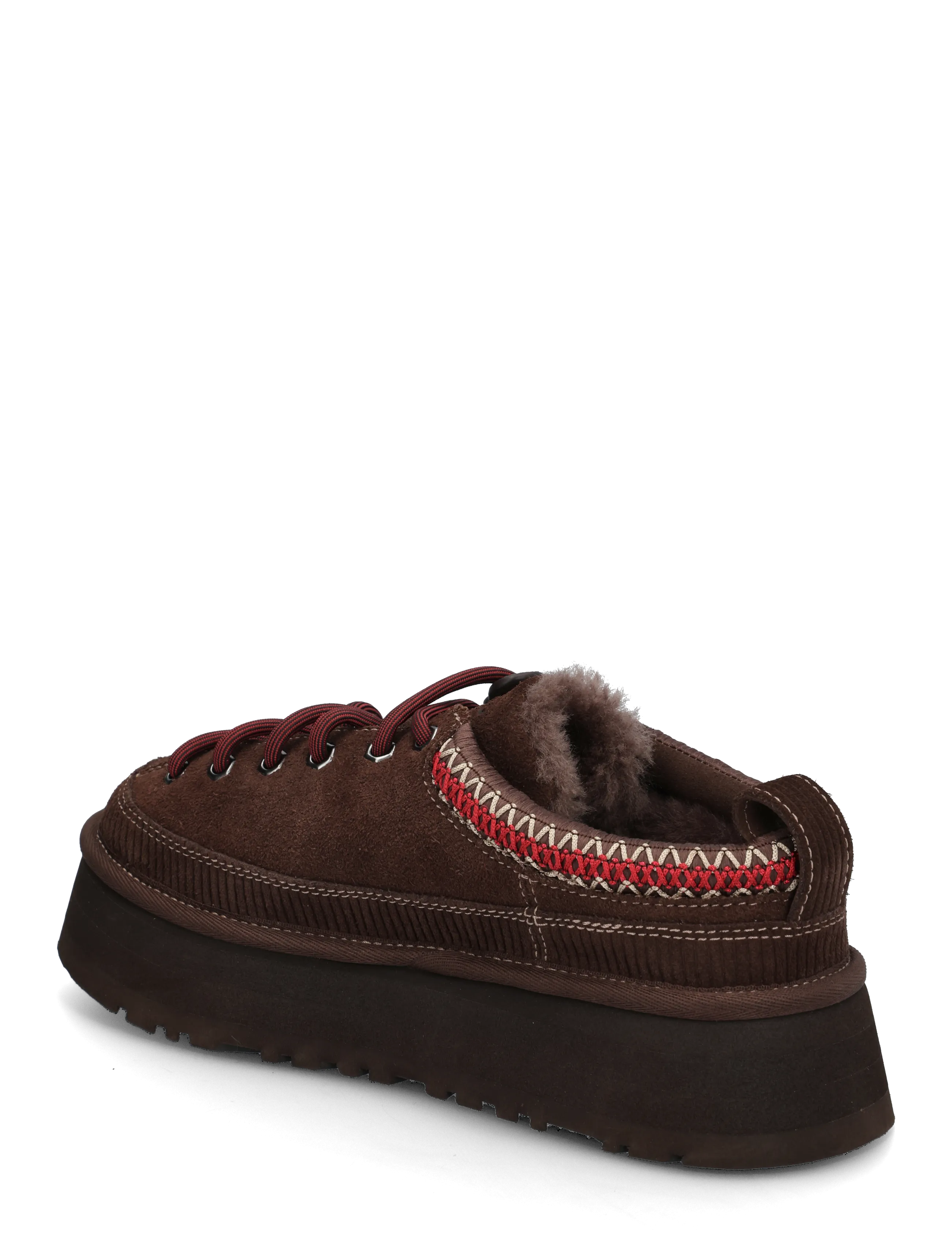 UGG - W Heritage Lace-Up Slipper - teddy boots - burnt cedar - 1