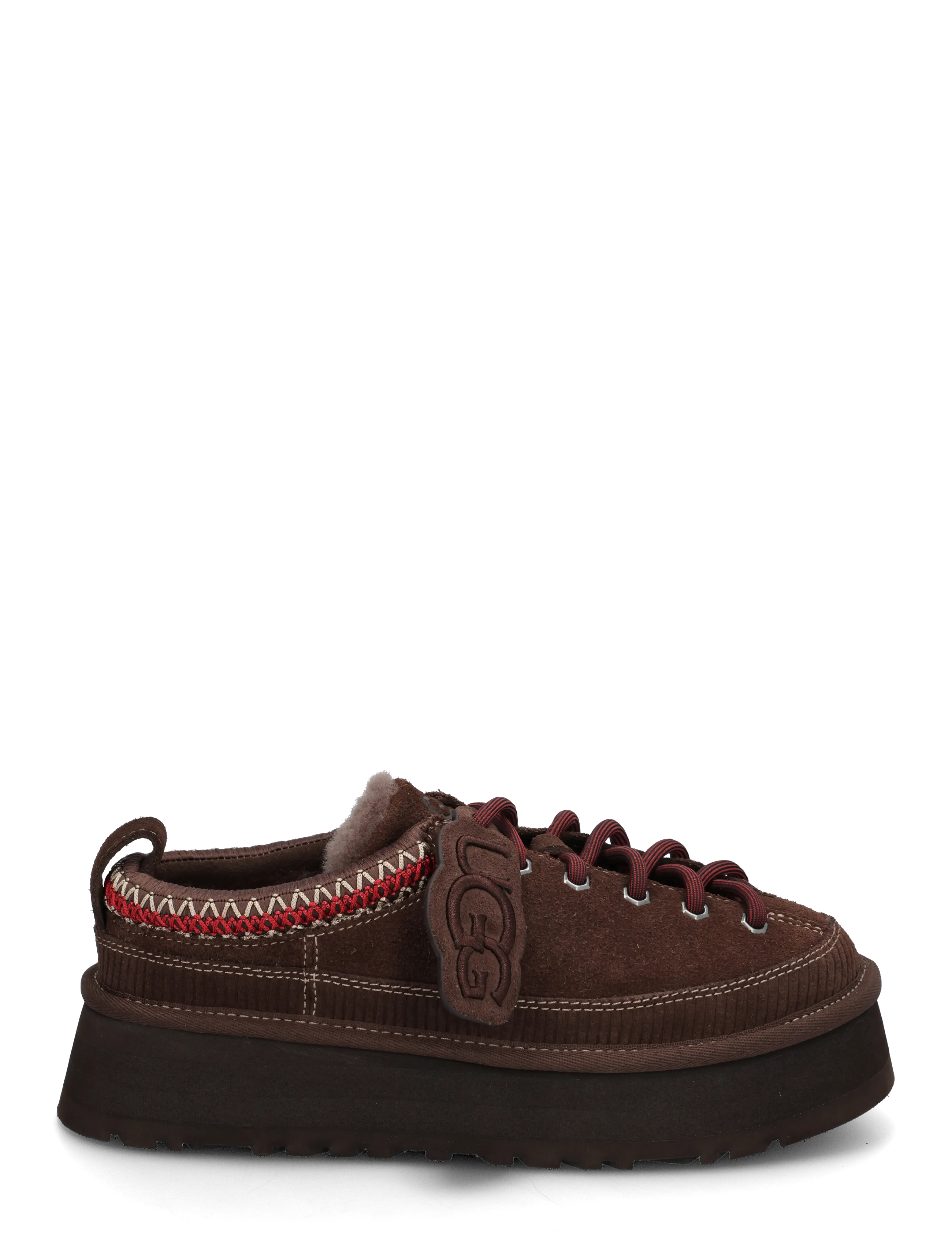 UGG - W Heritage Lace-Up Slipper - teddy boots - burnt cedar - 2