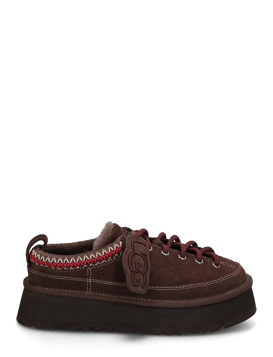 UGG - W Heritage Lace-Up Slipper - teddy boots - burnt cedar - 2