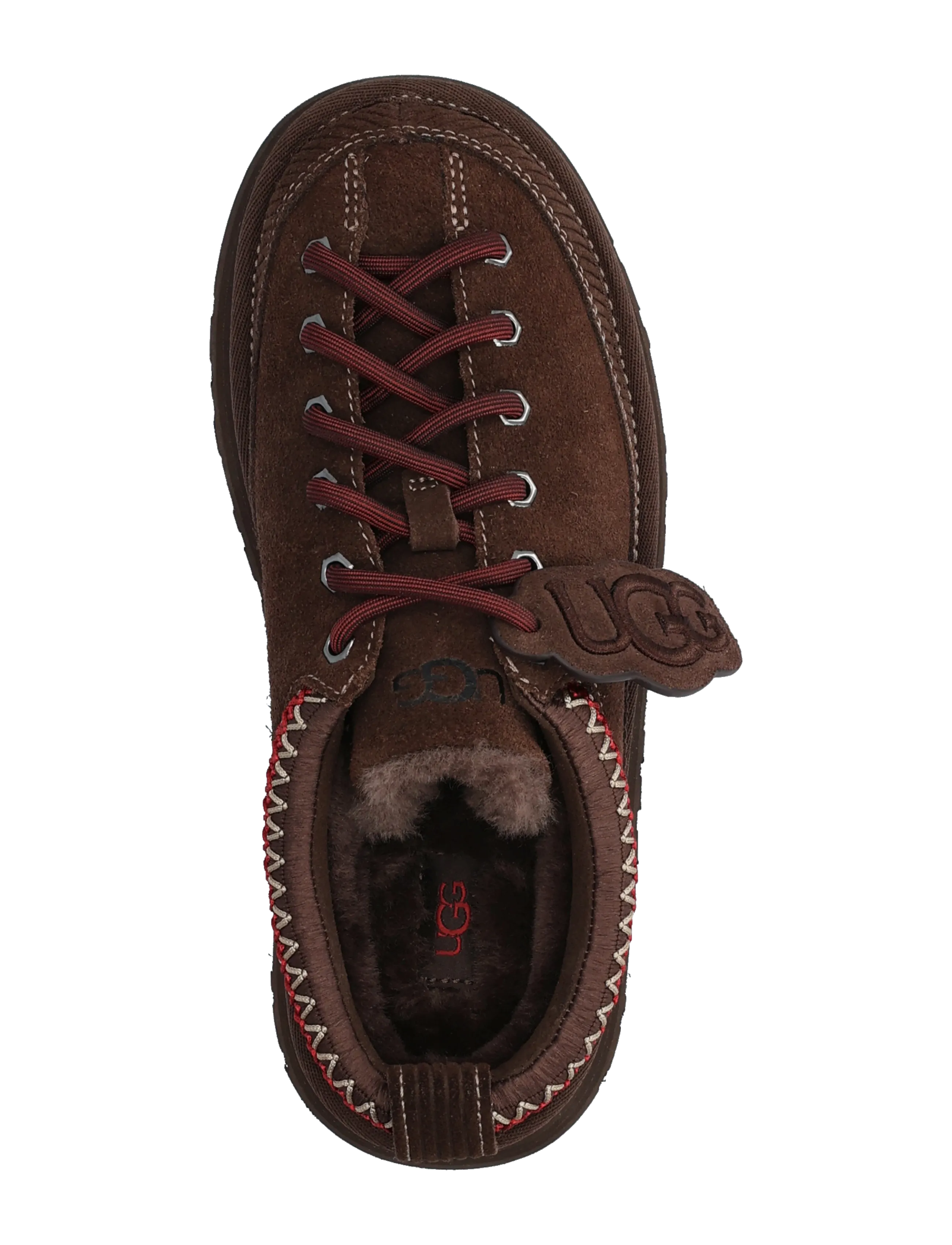 UGG - W Heritage Lace-Up Slipper - teddy boots - burnt cedar - 3