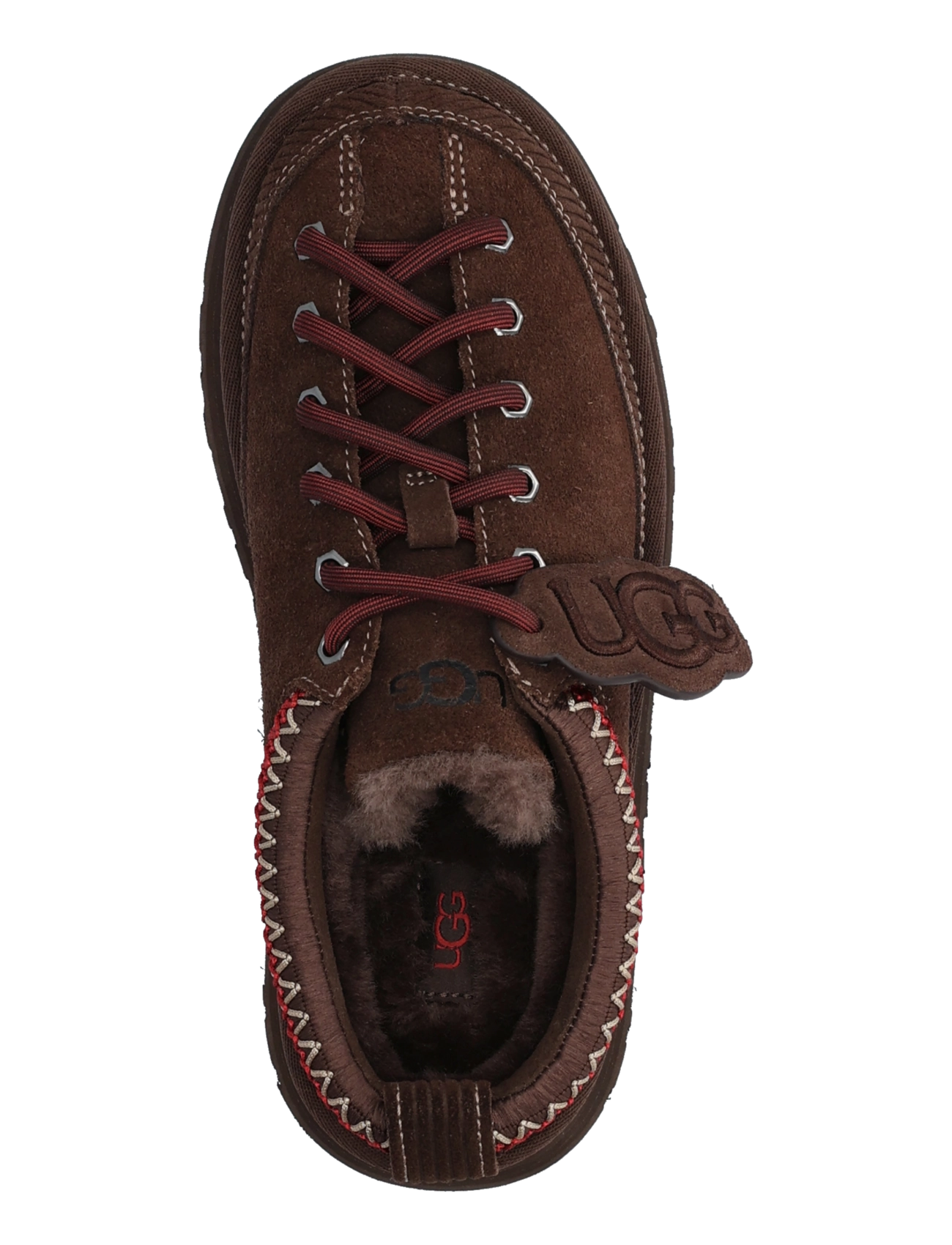 UGG - W Heritage Lace-Up Slipper - platform sneakers - burnt cedar - 3