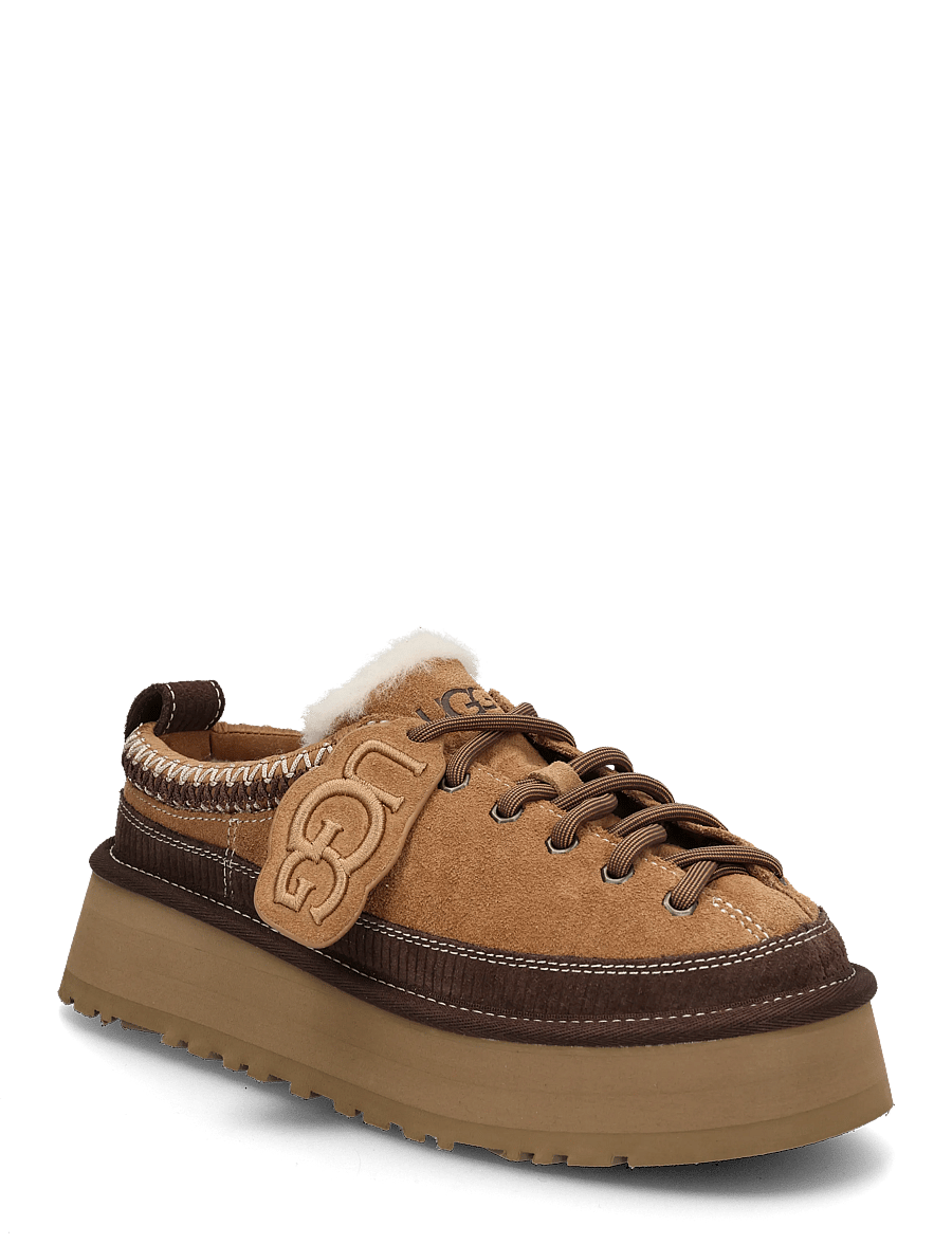 UGG - W Heritage Lace-Up Slipper - bamsestøvler - chestnut - 0
