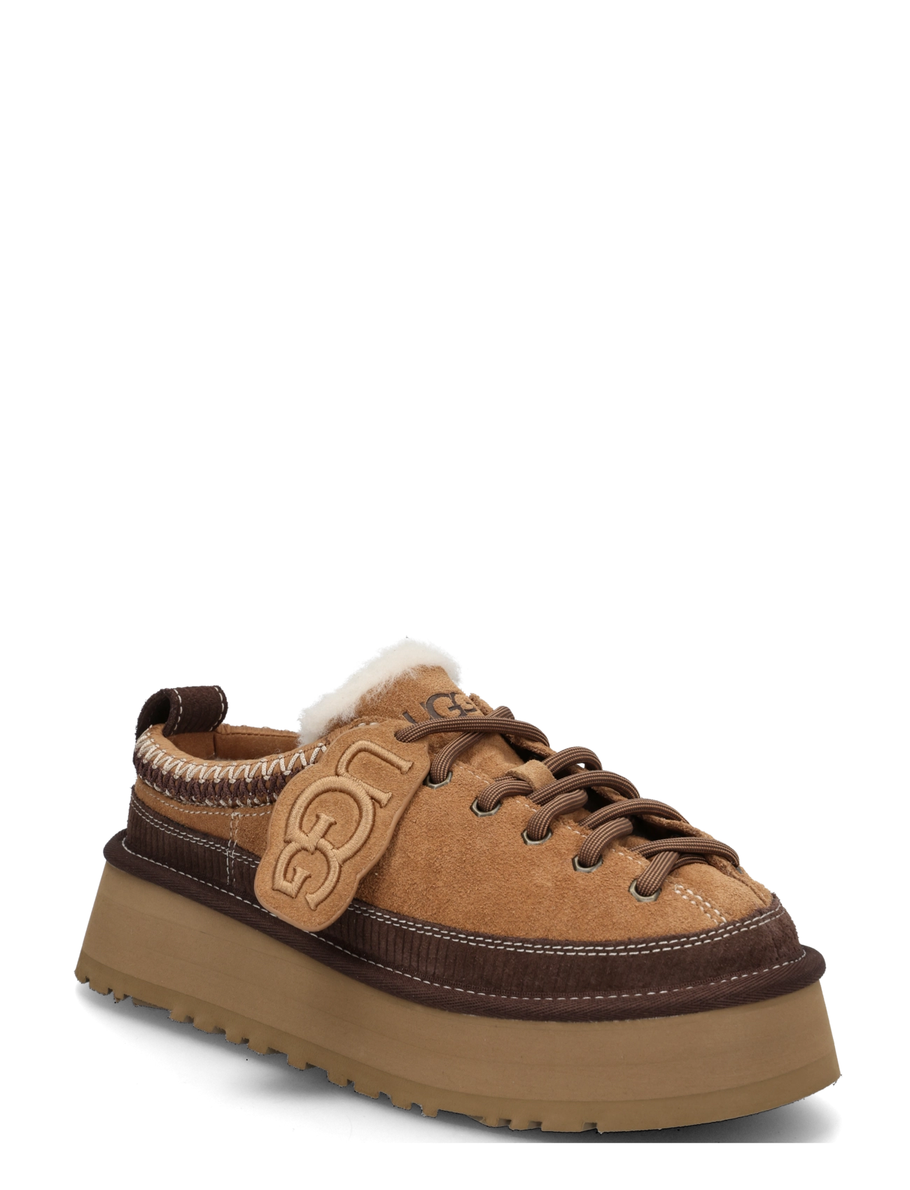 UGG W Heritage Lace-Up Slipper - Boots - CHESTNUT / brown