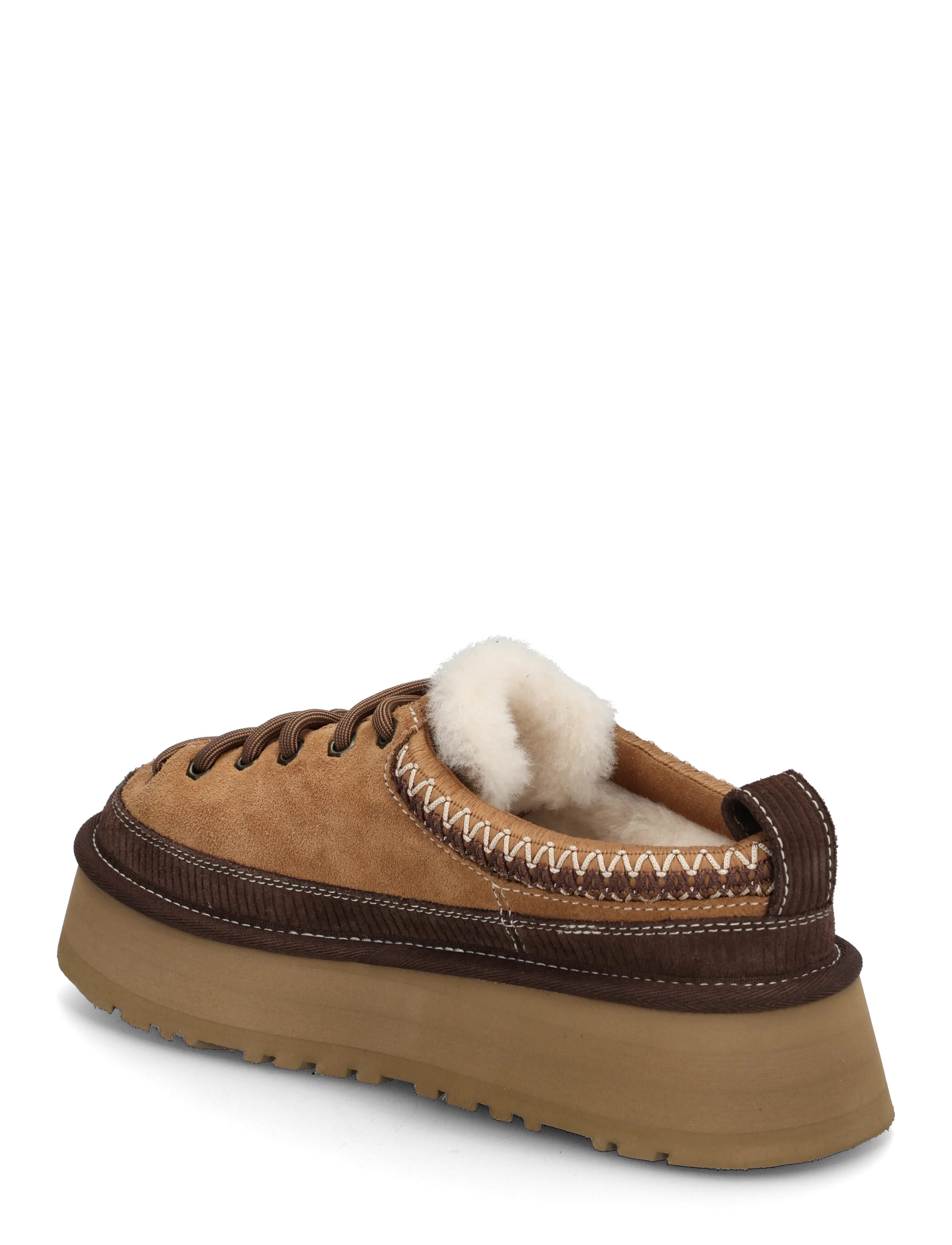 UGG - W Heritage Lace-Up Slipper - teddy-stiefel - chestnut - 1