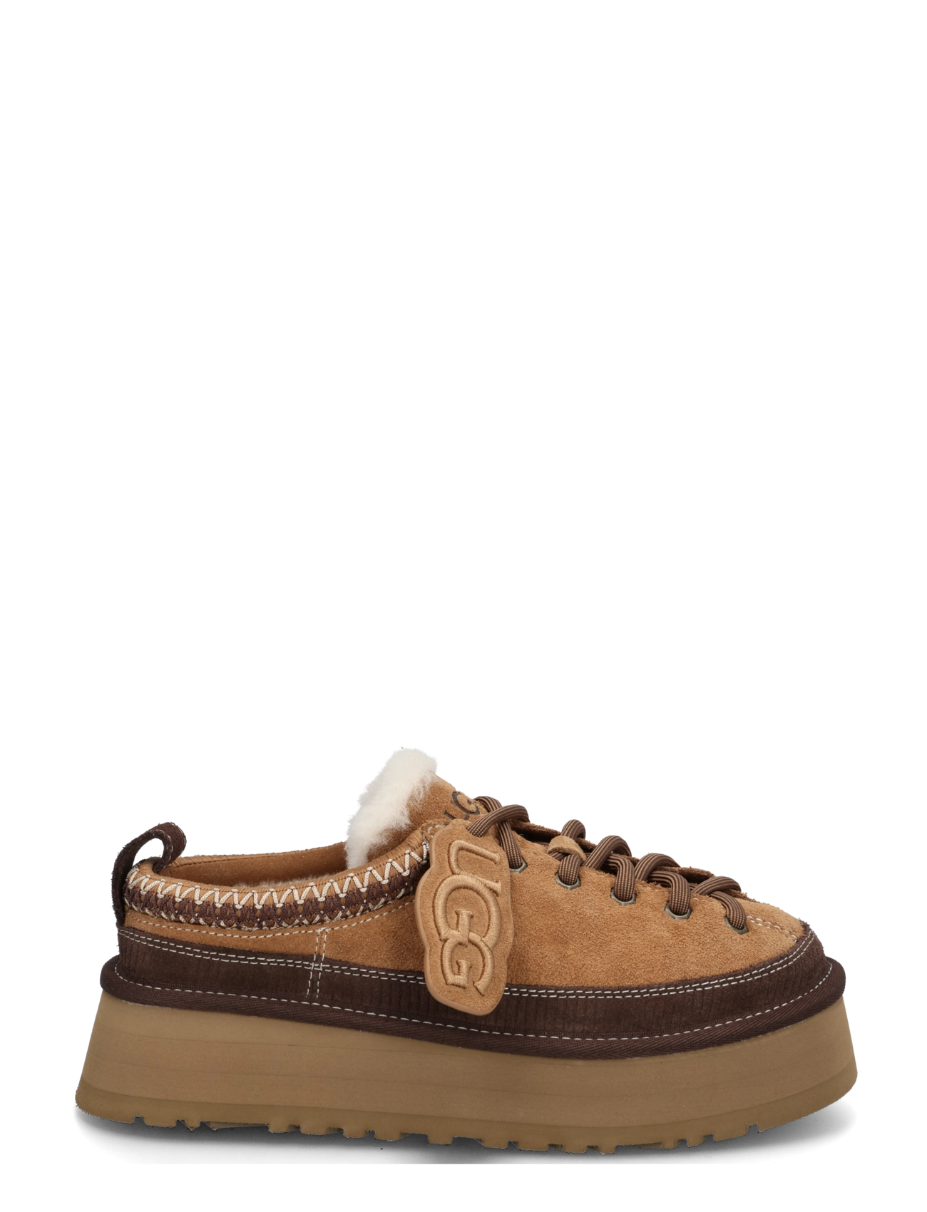 UGG - W Heritage Lace-Up Slipper - teddy boots - chestnut - 2