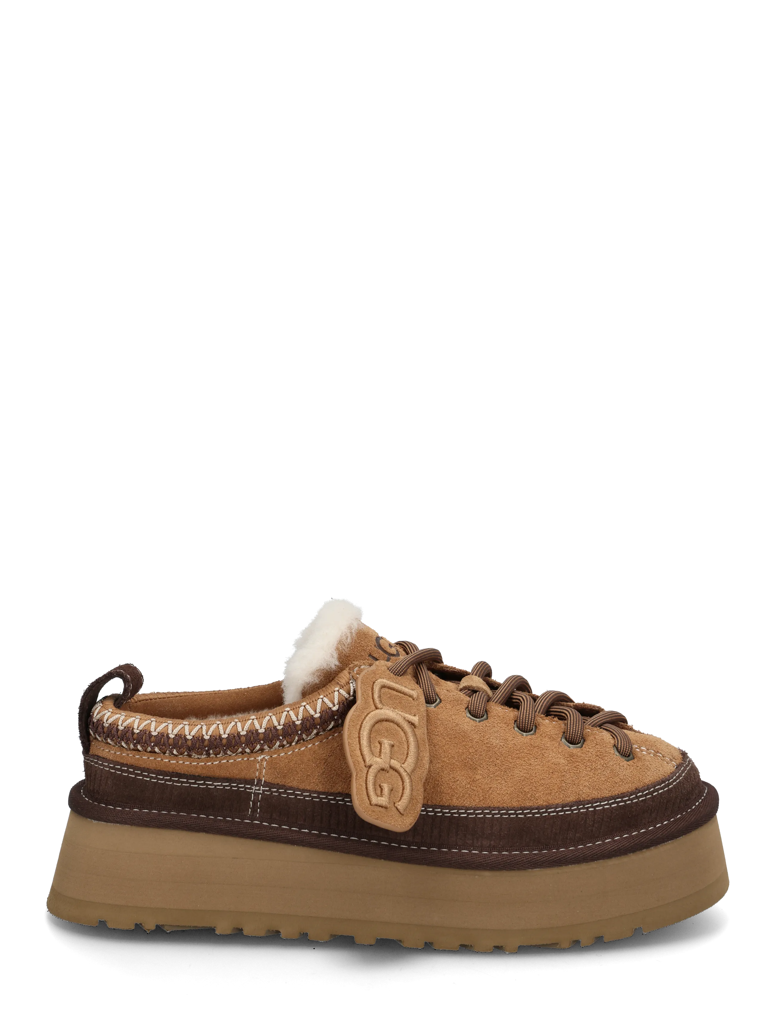 UGG - W Heritage Lace-Up Slipper - teddy-stiefel - chestnut - 2