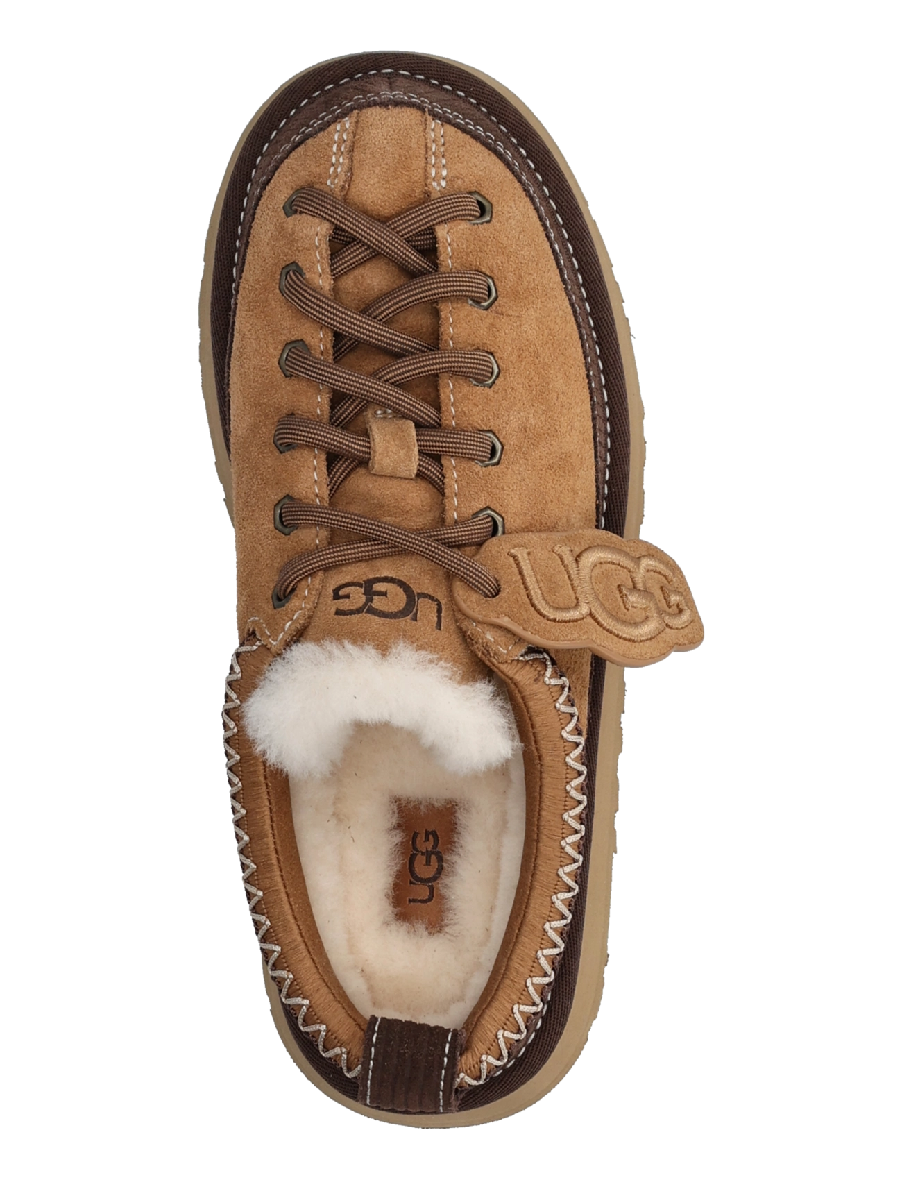 UGG - W Heritage Lace-Up Slipper - teddy boots - chestnut - 3